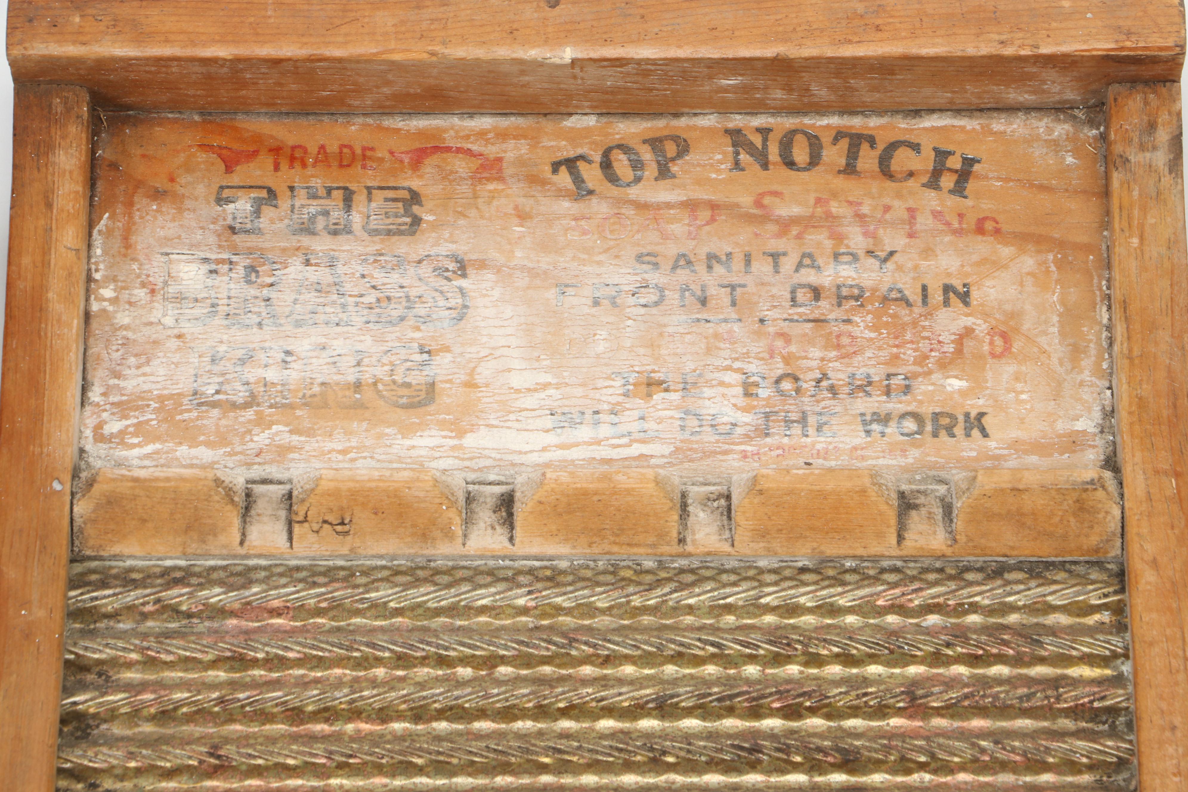 National Washboard and Columbus Washboard Co. Wooden Washboards