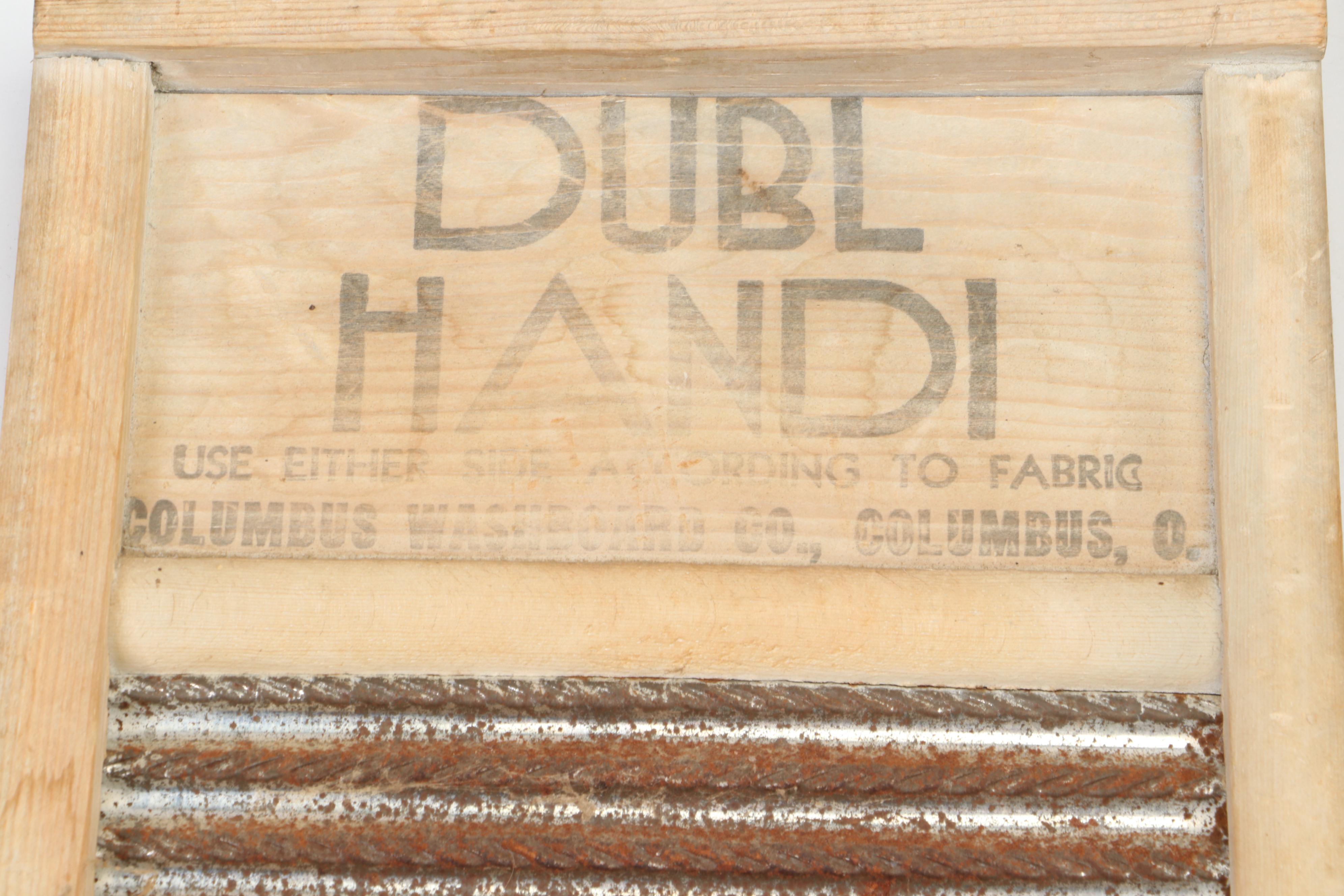 National Washboard and Columbus Washboard Co. Wooden Washboards