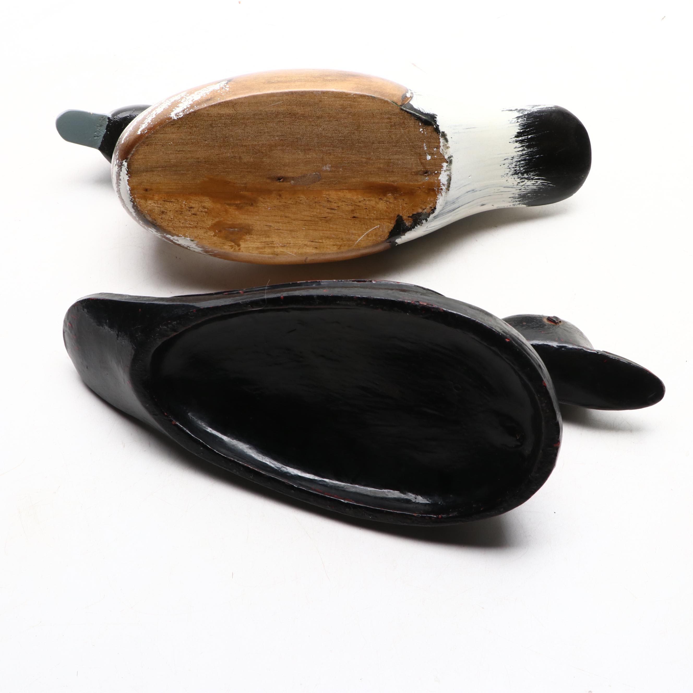 Painted and Embellished Wooden Decorative Duck Decoys