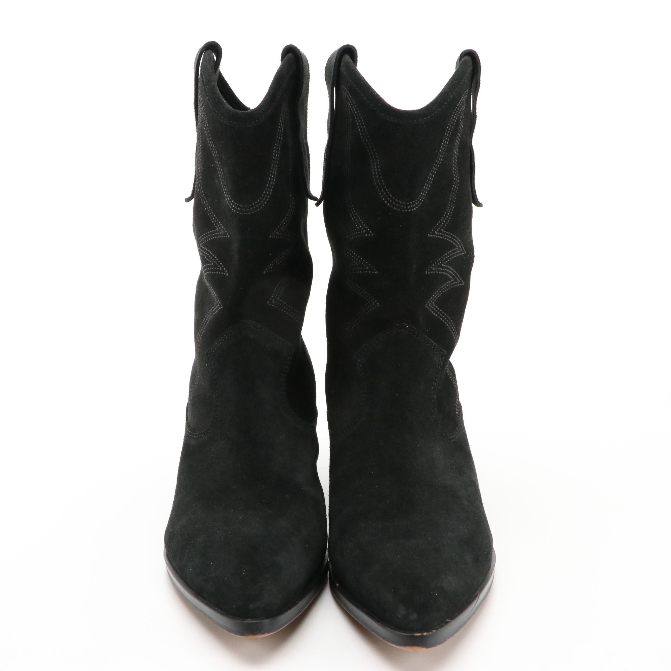 Rebecca Minkoff Black Suede and Coconuts by Matisse Black/White Western