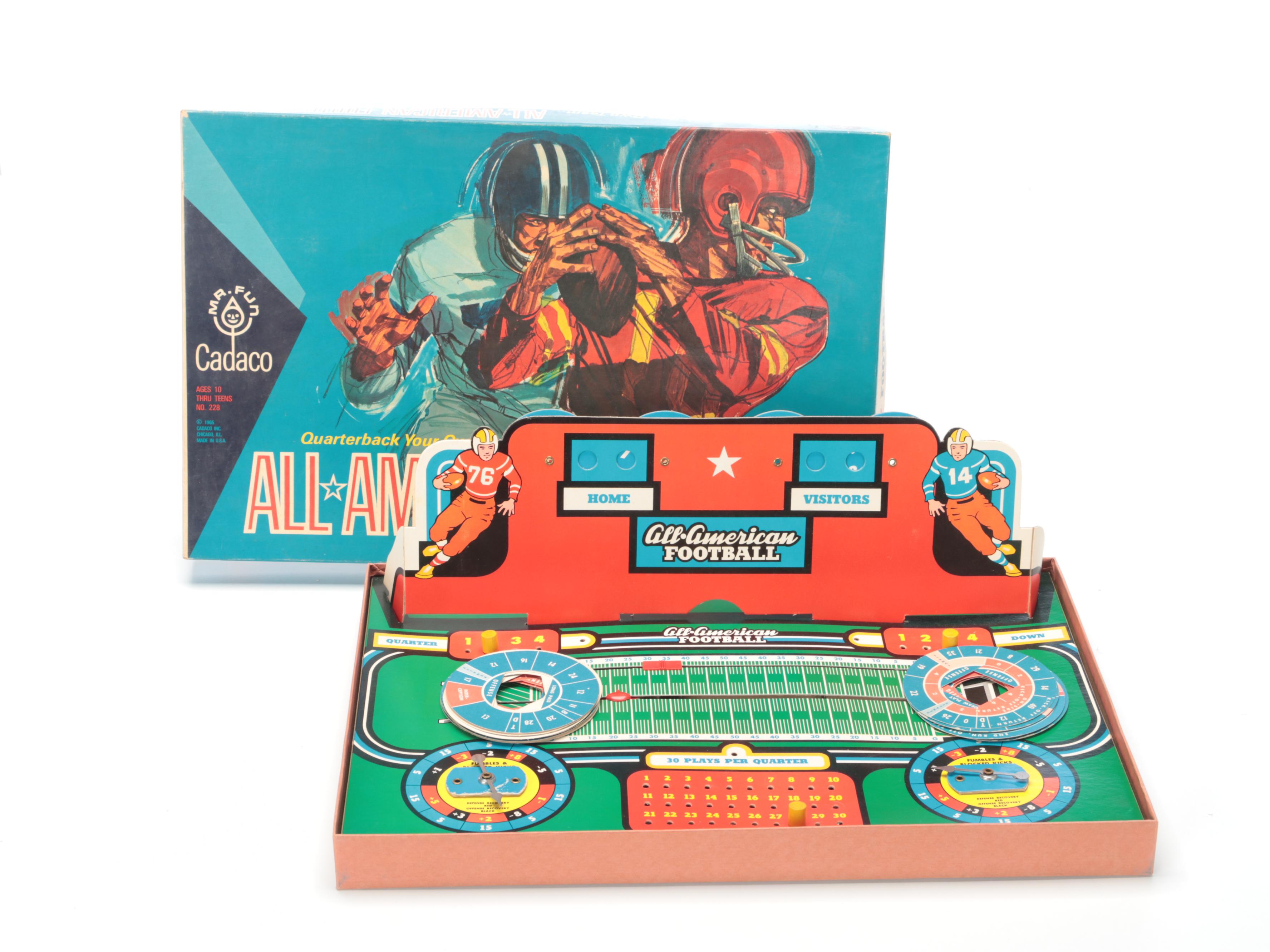 Cadaco AllStar Baseball Game and More Sports Themed Board Games EBTH