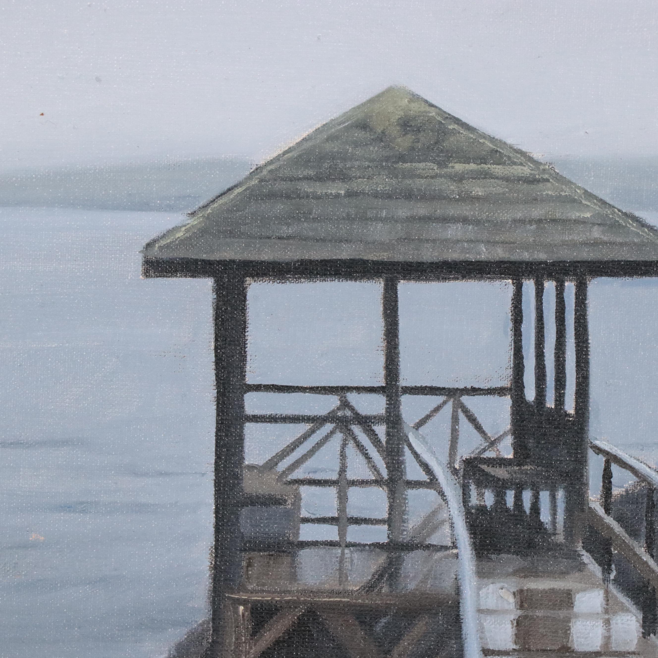 Bryan Scott Whitehead Oil Painting " Shore Oaks Gazebo," 2008