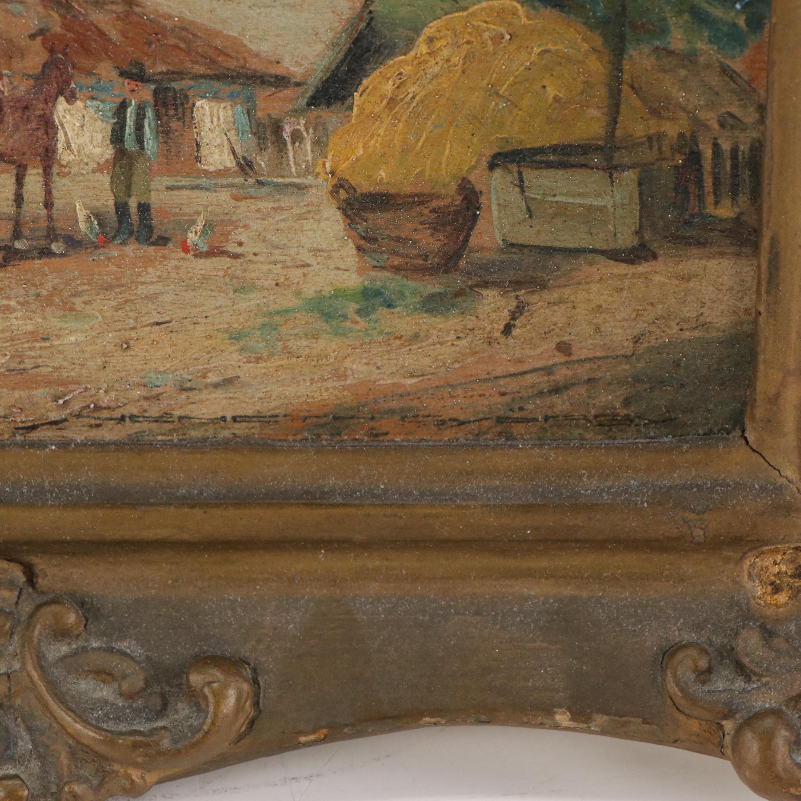 Landscape Oil Painting of Pastoral Scene