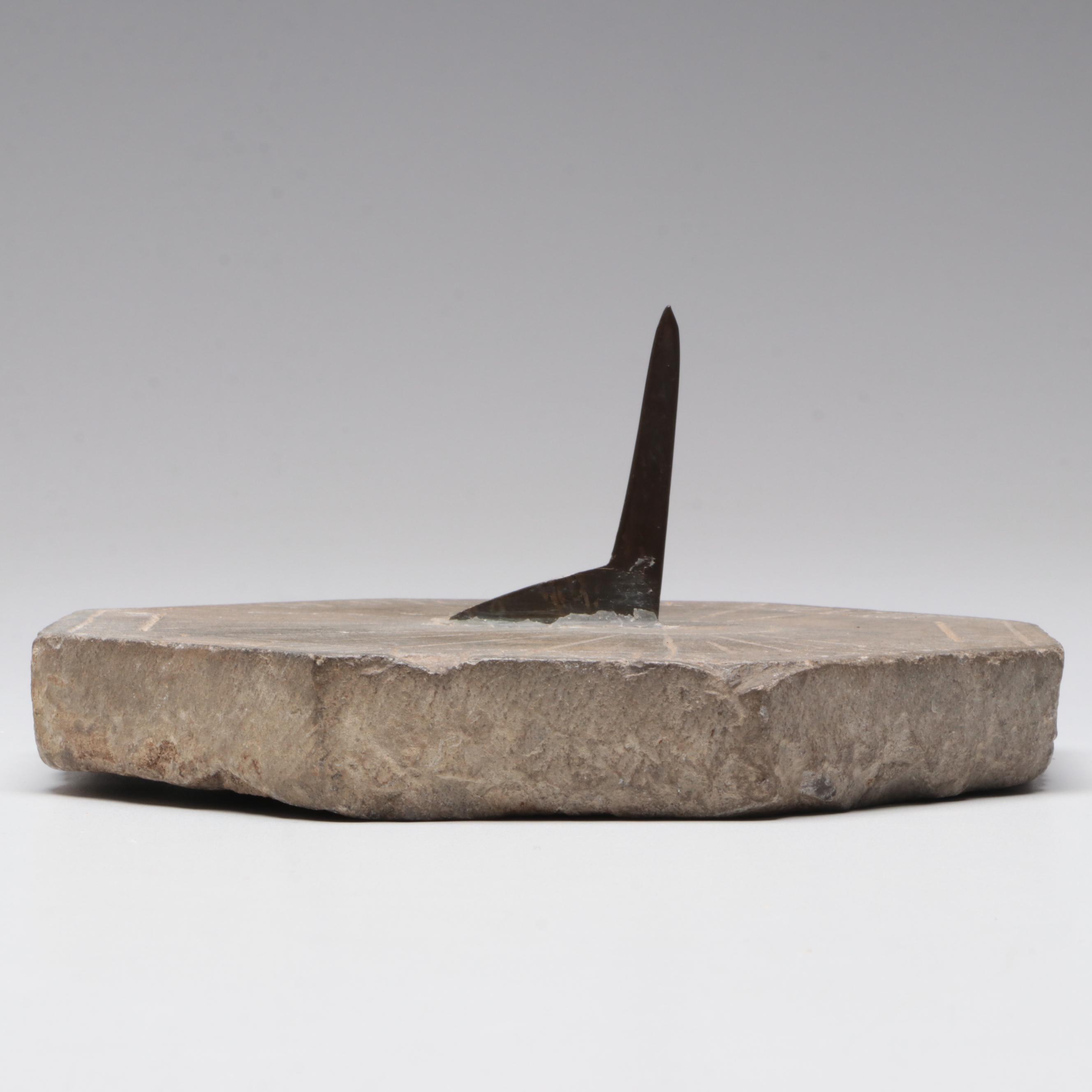 Antique Carved Stone Sundial