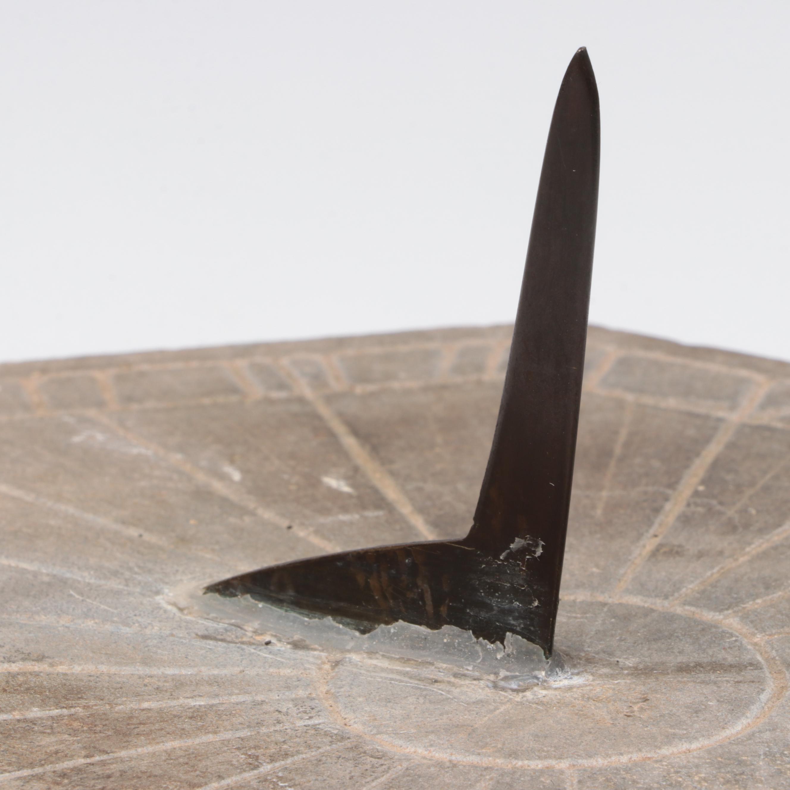 Antique Carved Stone Sundial