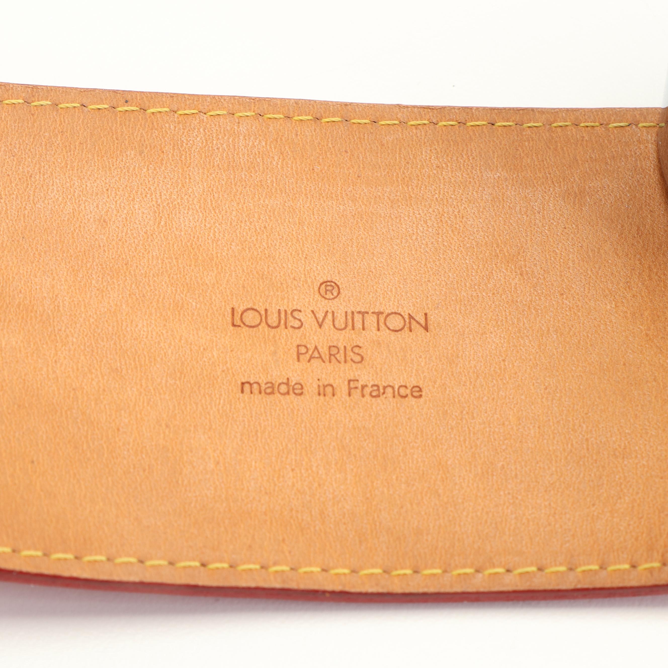 Louis Vuitton Charlton Bracelet in Red Monogram Vernis  Leather