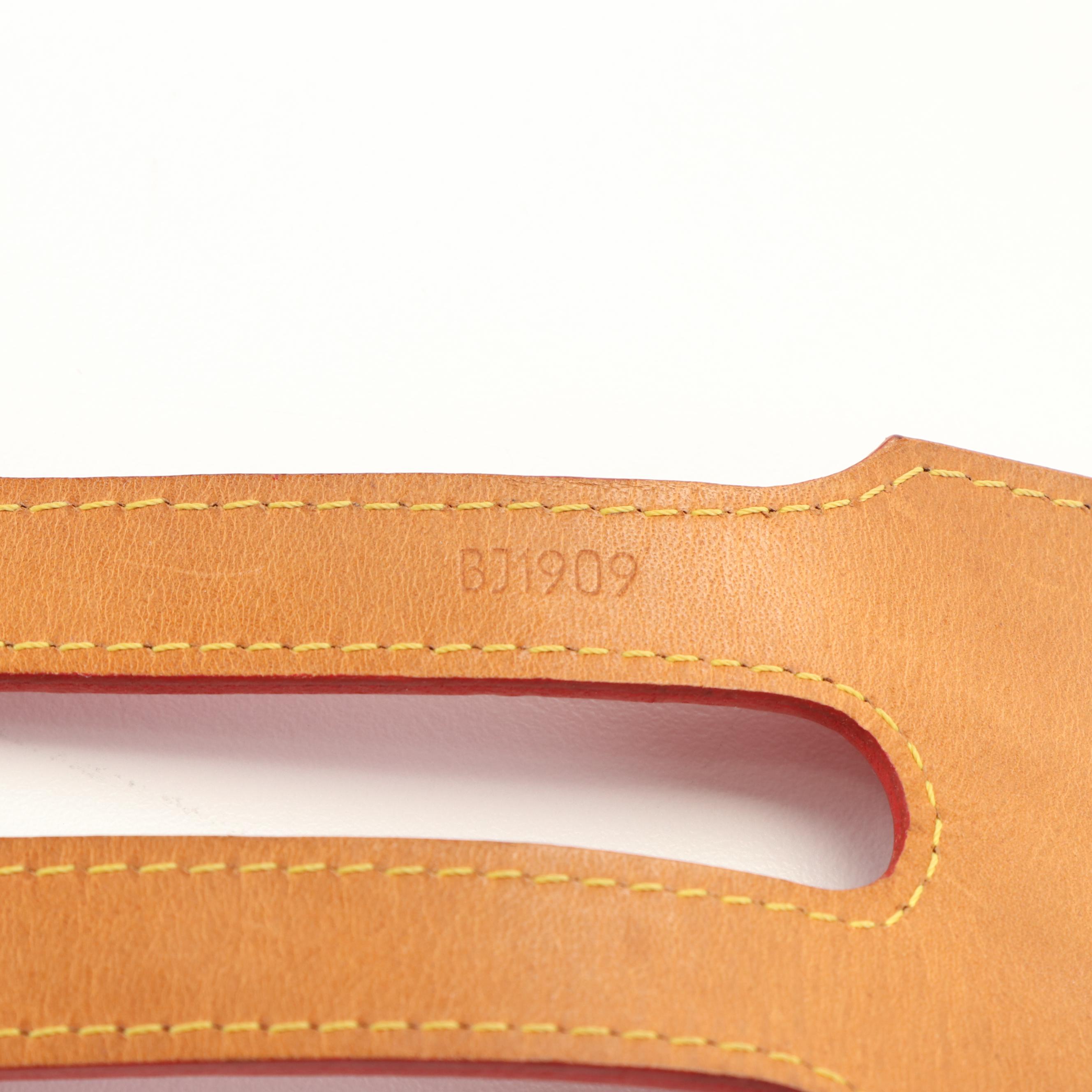 Louis Vuitton Charlton Bracelet in Red Monogram Vernis  Leather