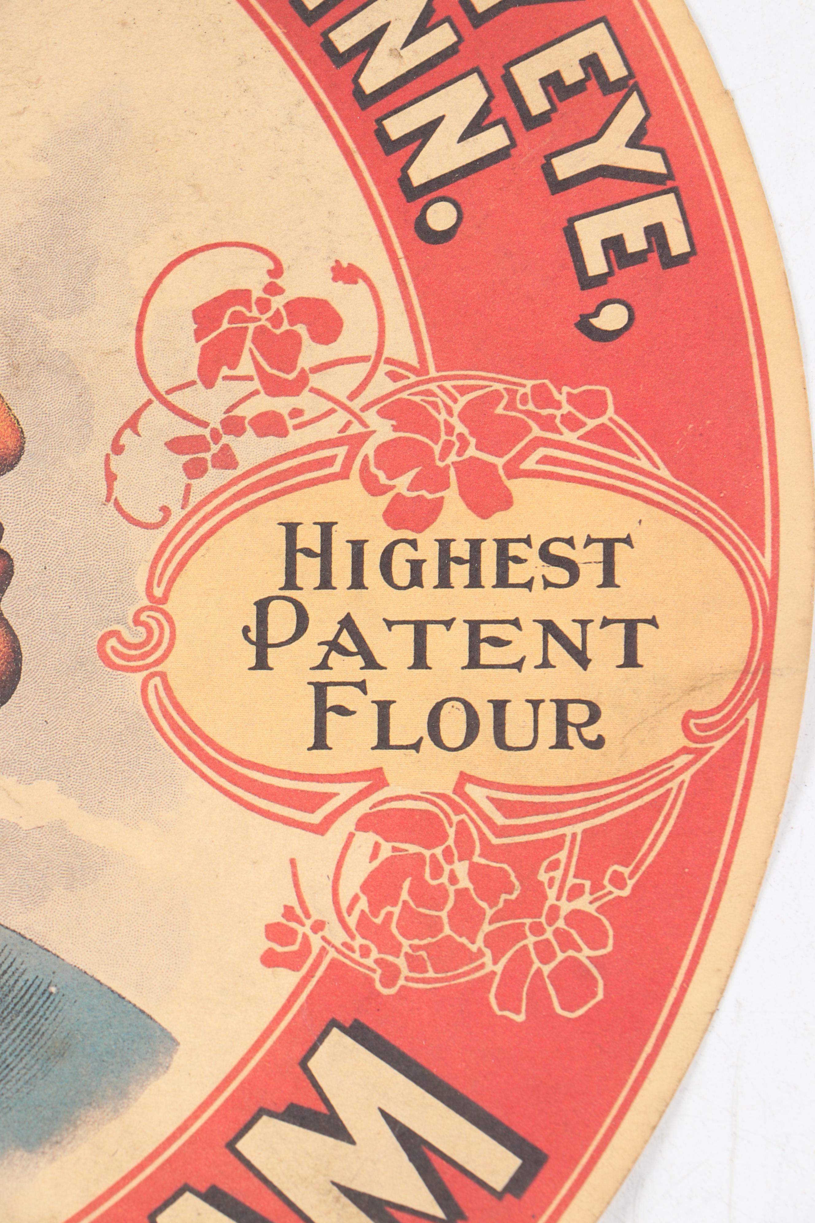 The Sleepy Eye Mills Flour Barrel Reproduction Label