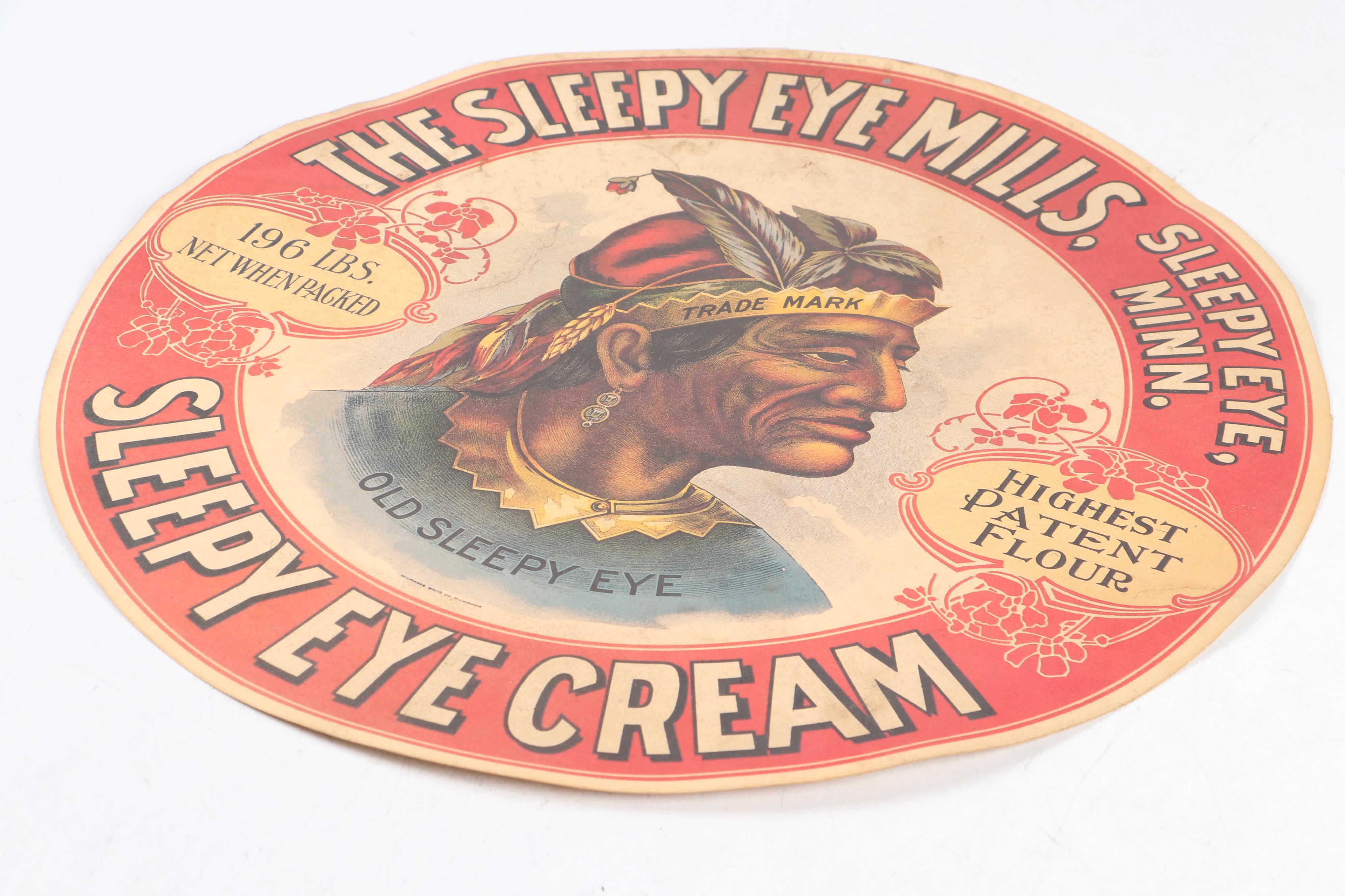 The Sleepy Eye Mills Flour Barrel Reproduction Label
