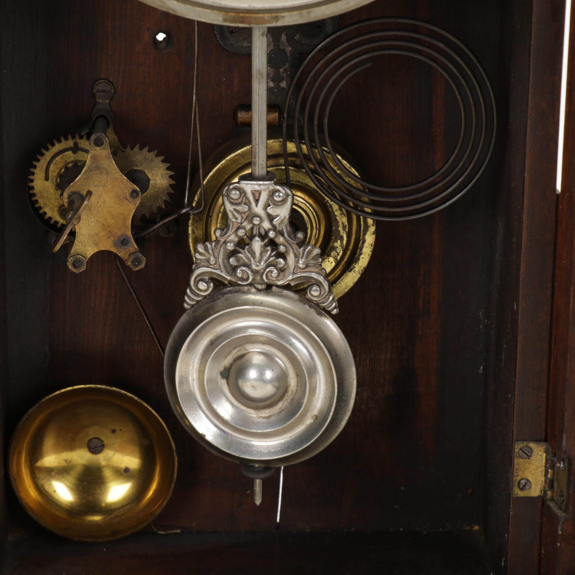 Carved Wood Gingerbread Style Mantel Clock