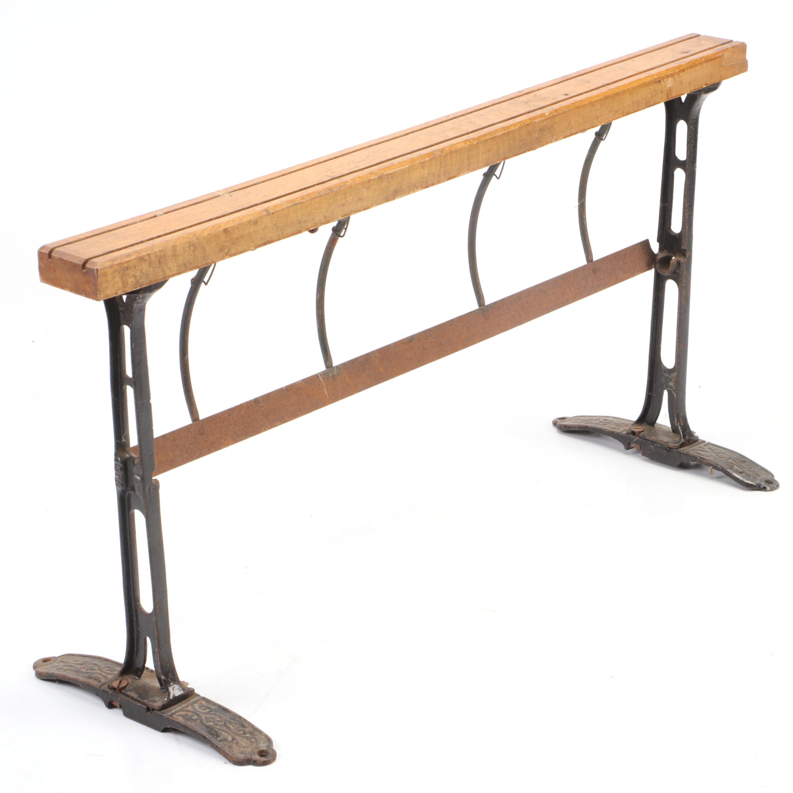 Wood and Cast Iron General Store Butcher Paper Dispenser and Cutter