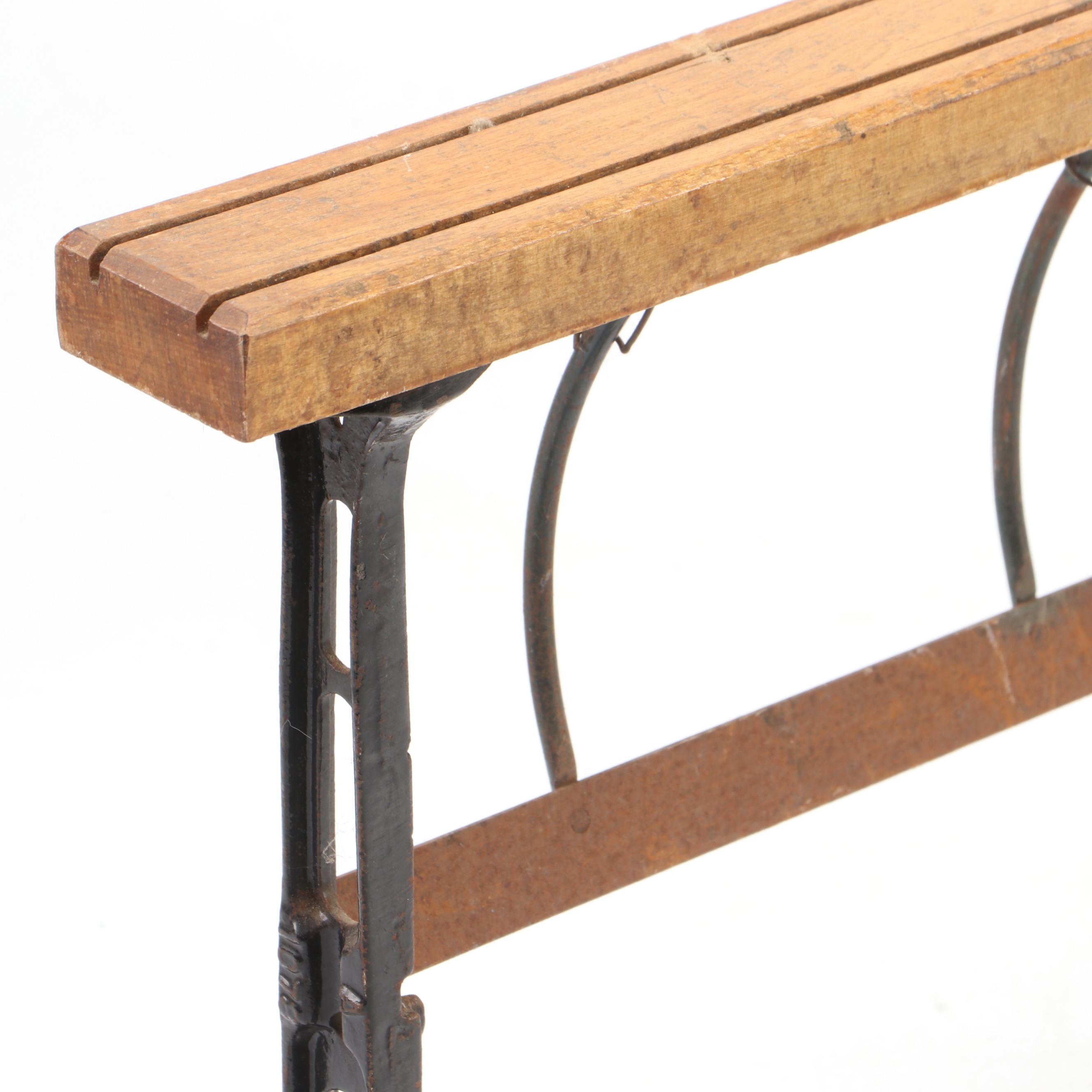 Wood and Cast Iron General Store Butcher Paper Dispenser and Cutter