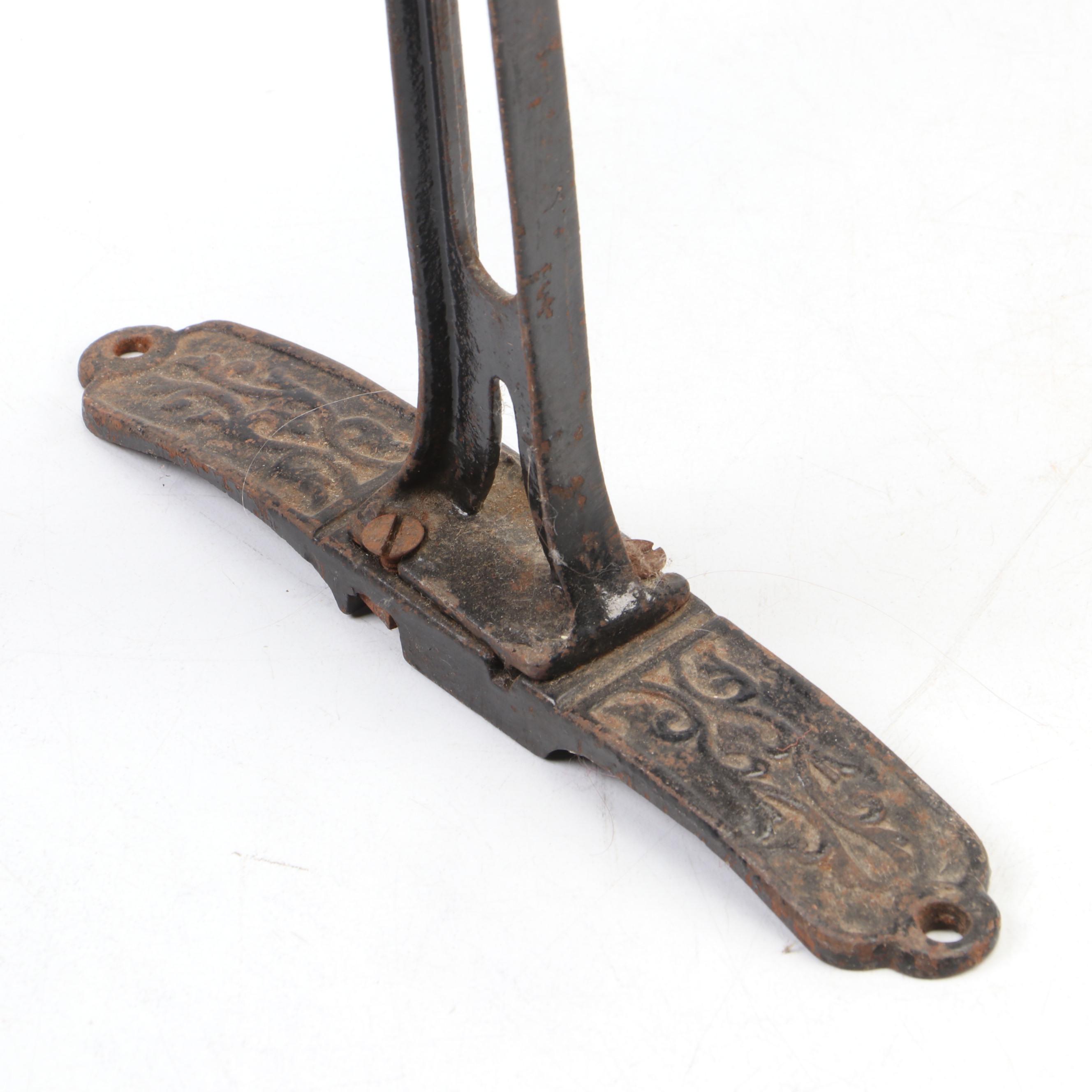 Wood and Cast Iron General Store Butcher Paper Dispenser and Cutter