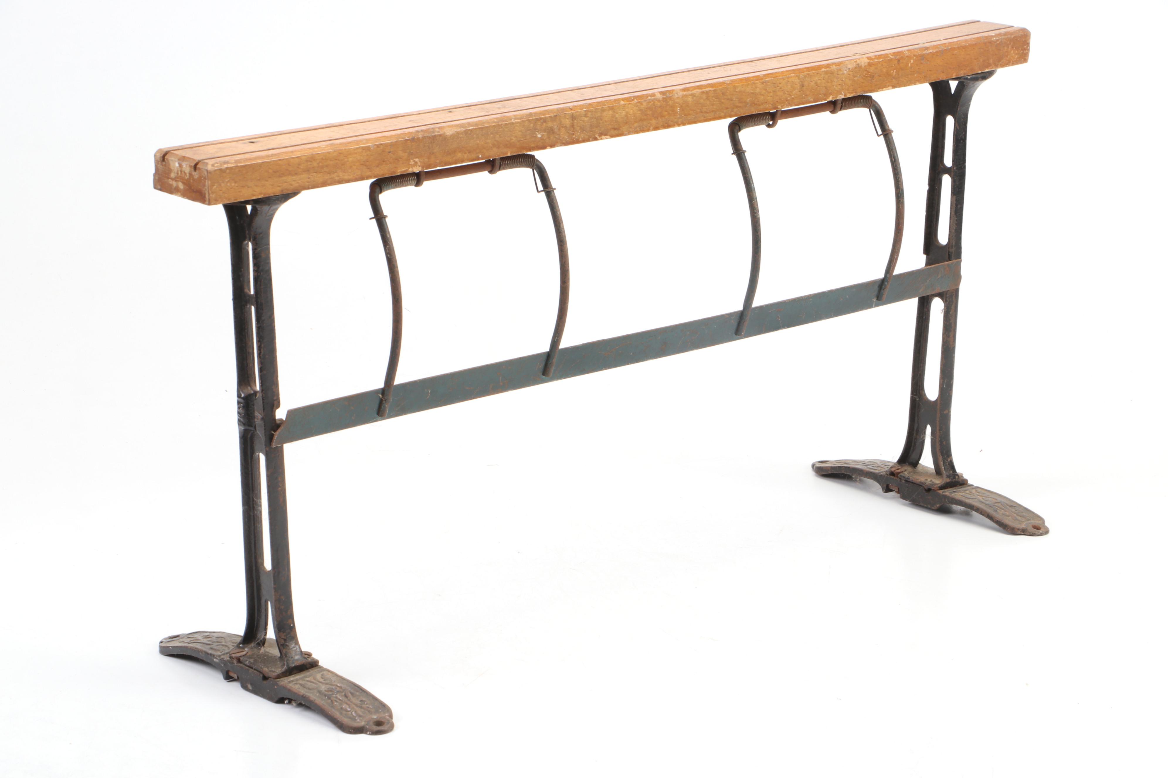 Wood and Cast Iron General Store Butcher Paper Dispenser and Cutter