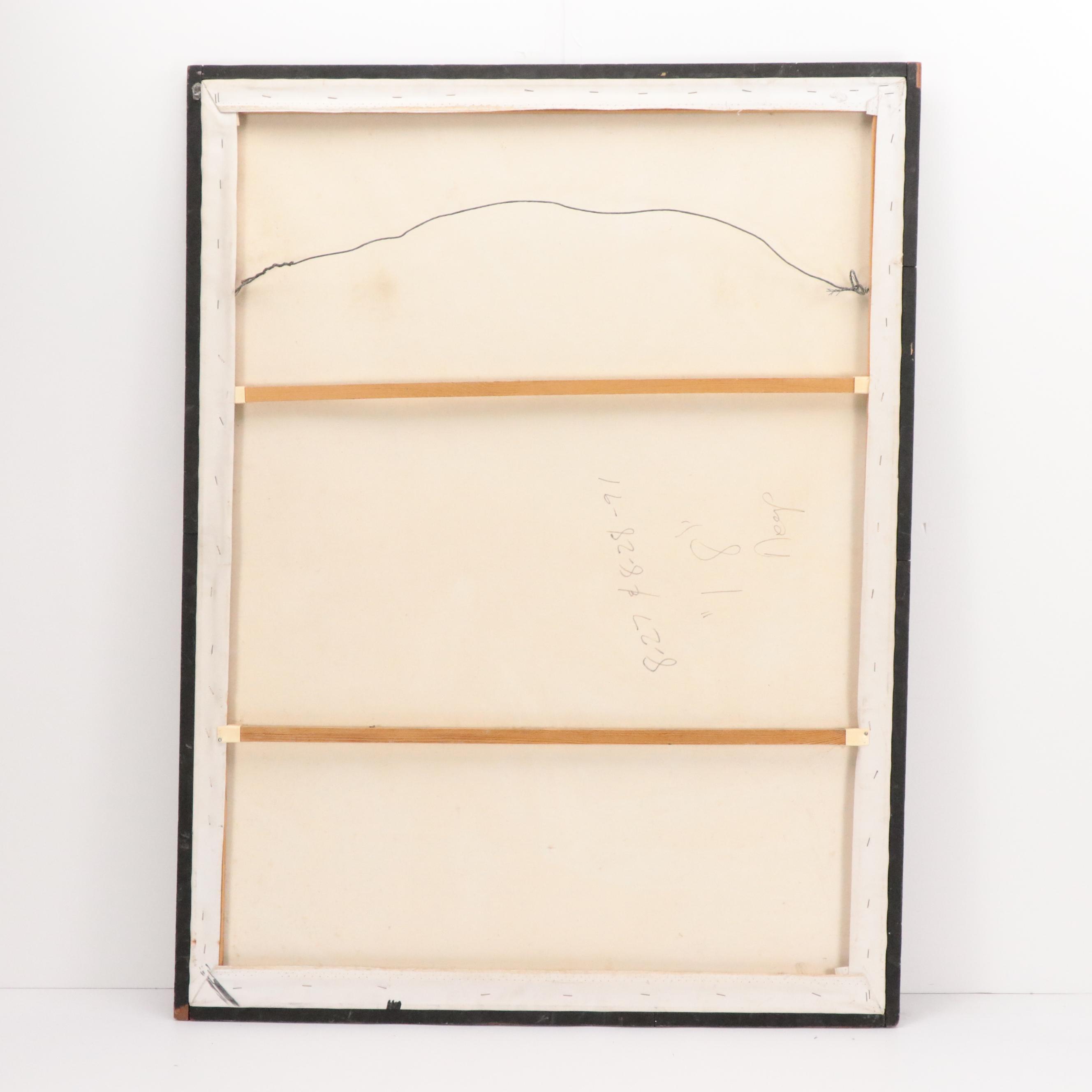 Large-Scale Abstract Oil Painting "18," 1991