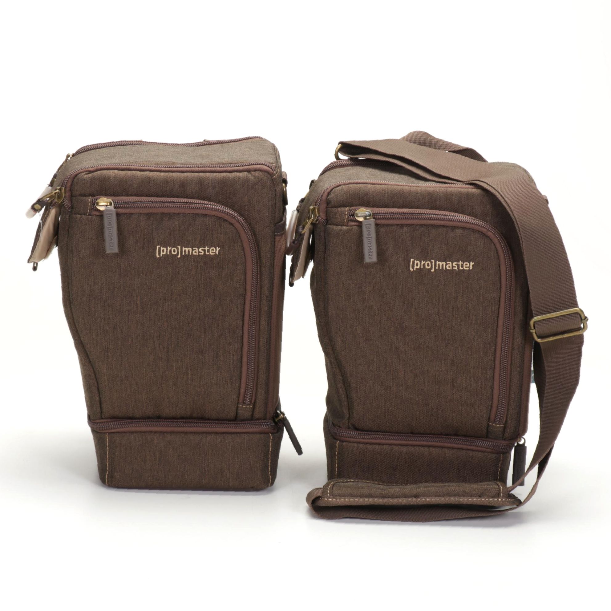 Pair of Promaster "Cityscape 25" Hazelnut Brown Holster Sling Camera Bags EBTH