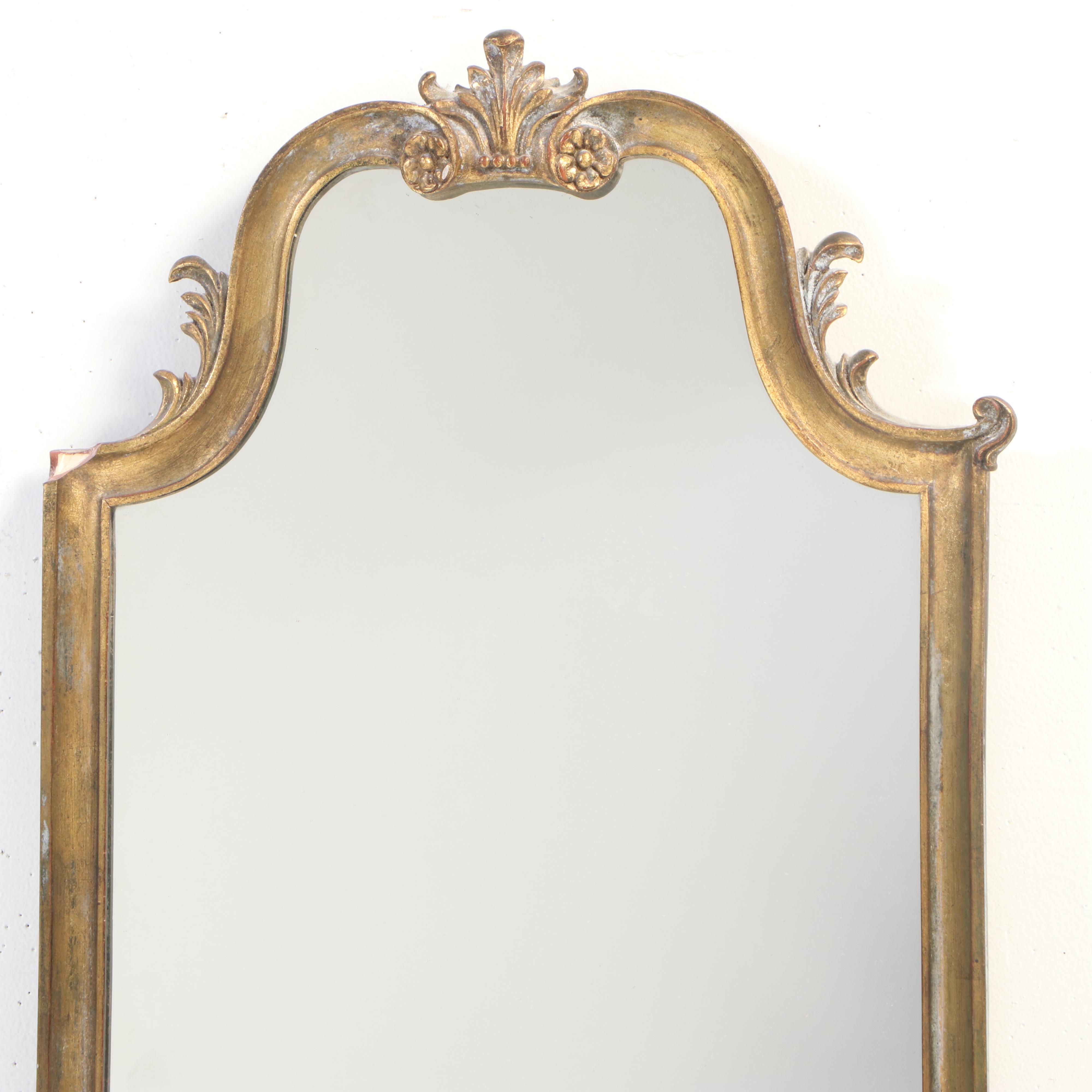 Palladio Hollywood Regency Style Gilt Framed Wall Mirror, 1967