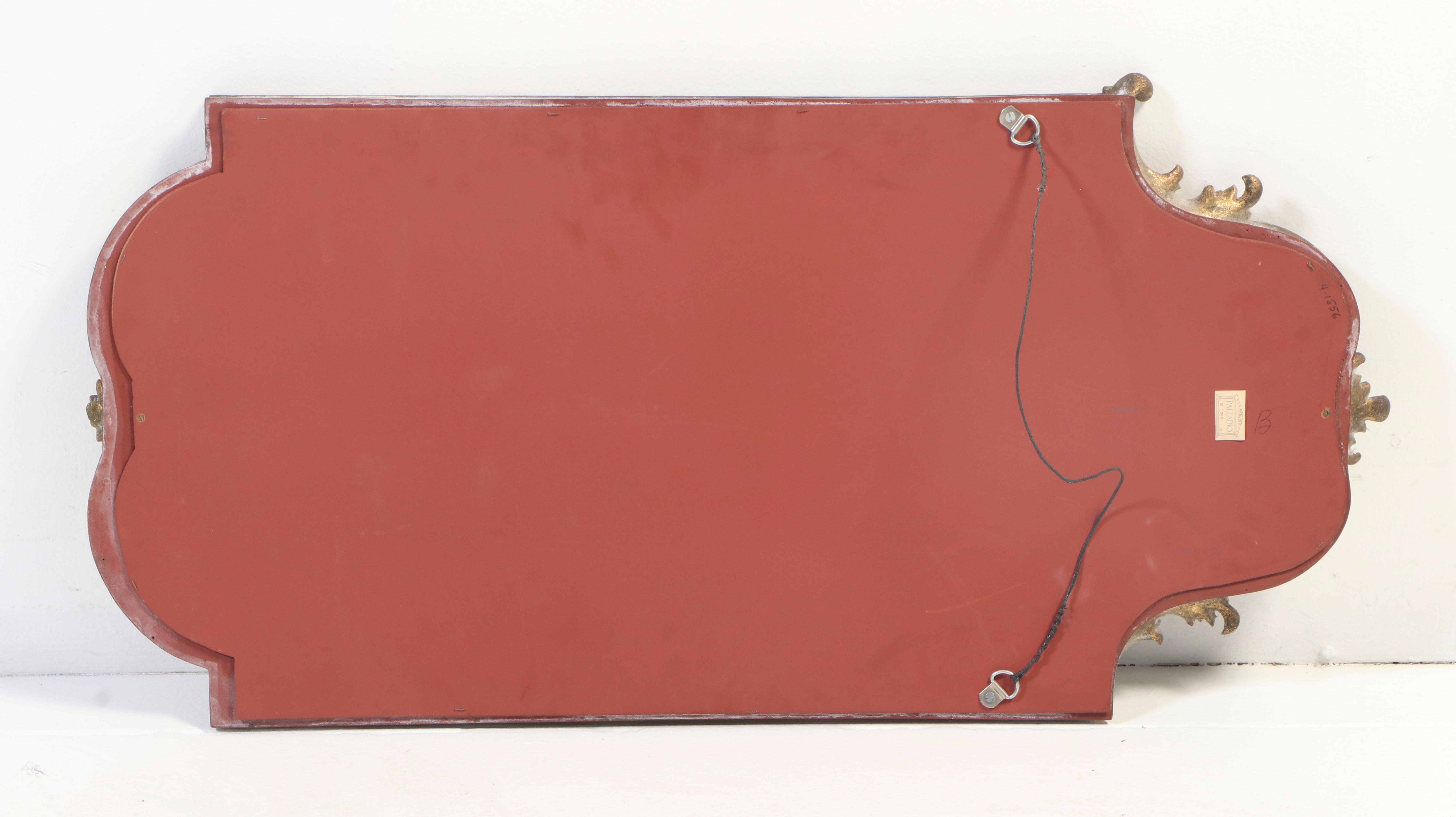 Palladio Hollywood Regency Style Gilt Framed Wall Mirror, 1967