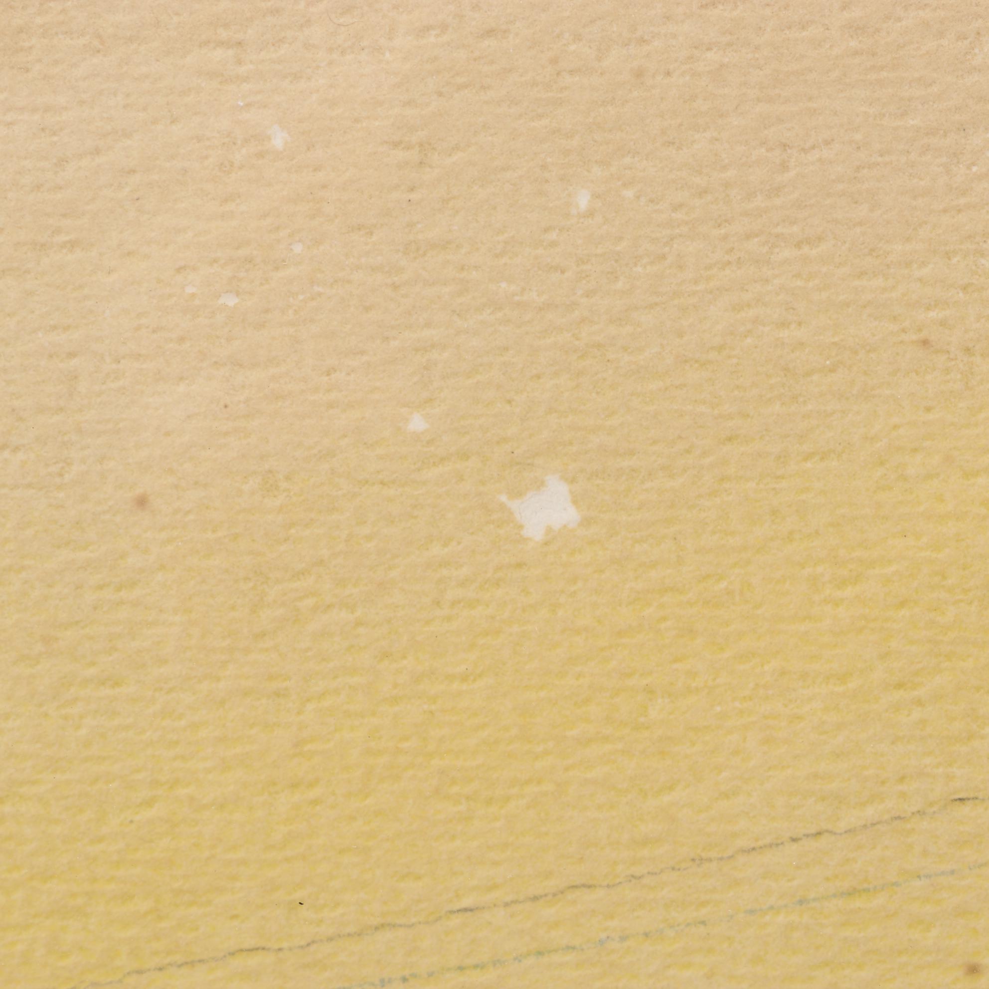 Industrial Landscape Watercolor Painting, 1957