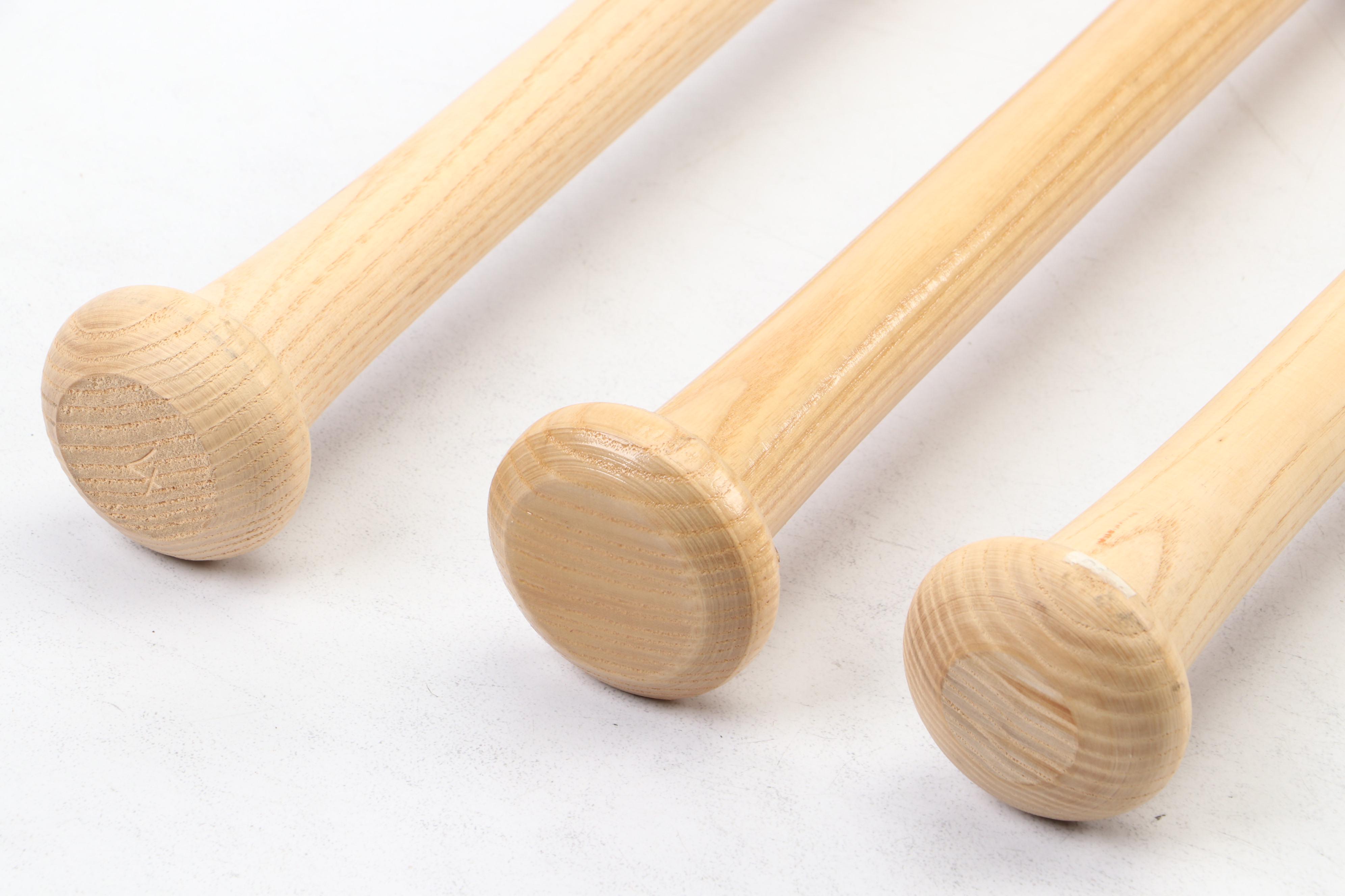 Jeff Bagwell, Adam Dunn, and Dave Justice Signed Rawlings Baseball Bats