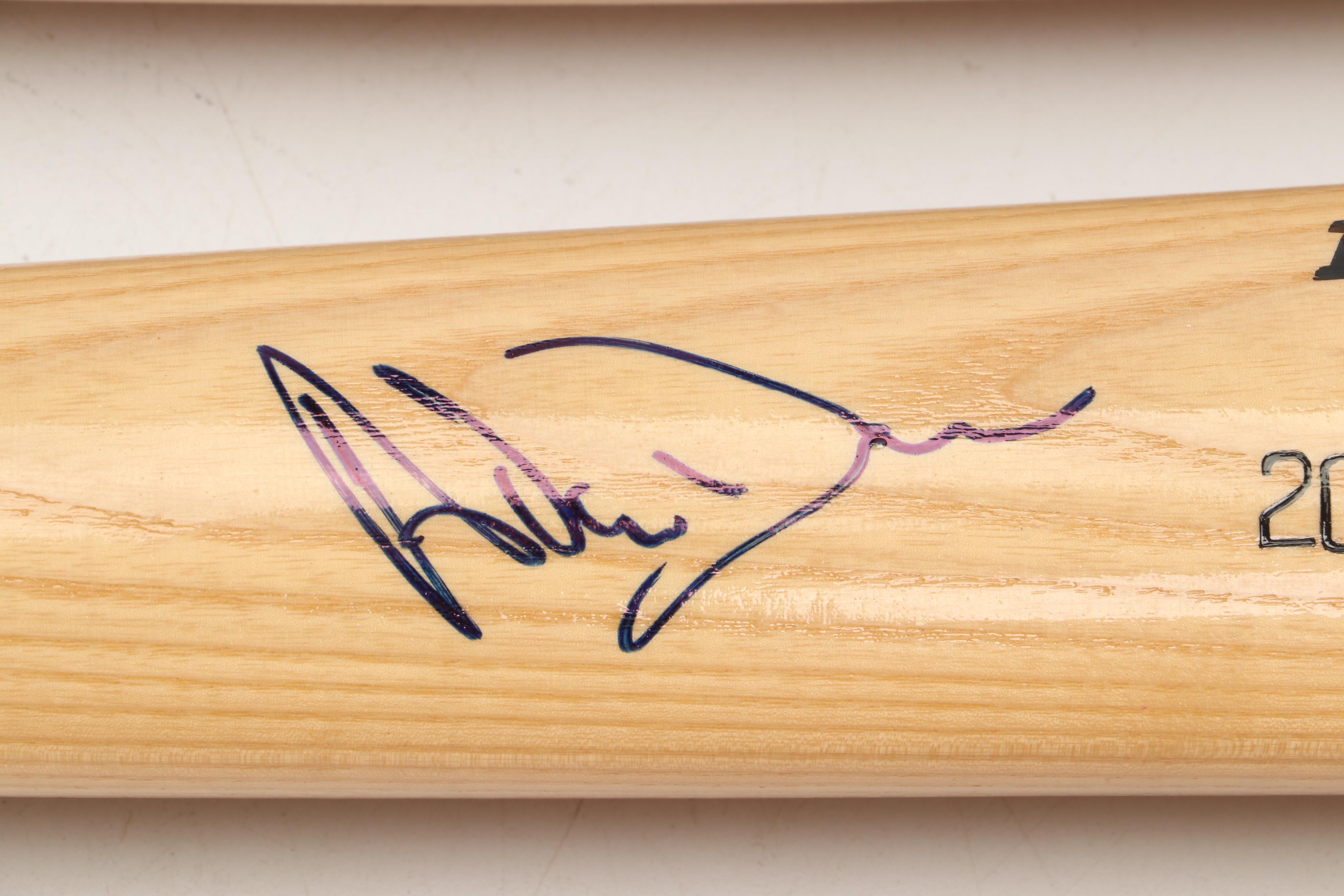 Jeff Bagwell, Adam Dunn, and Dave Justice Signed Rawlings Baseball Bats
