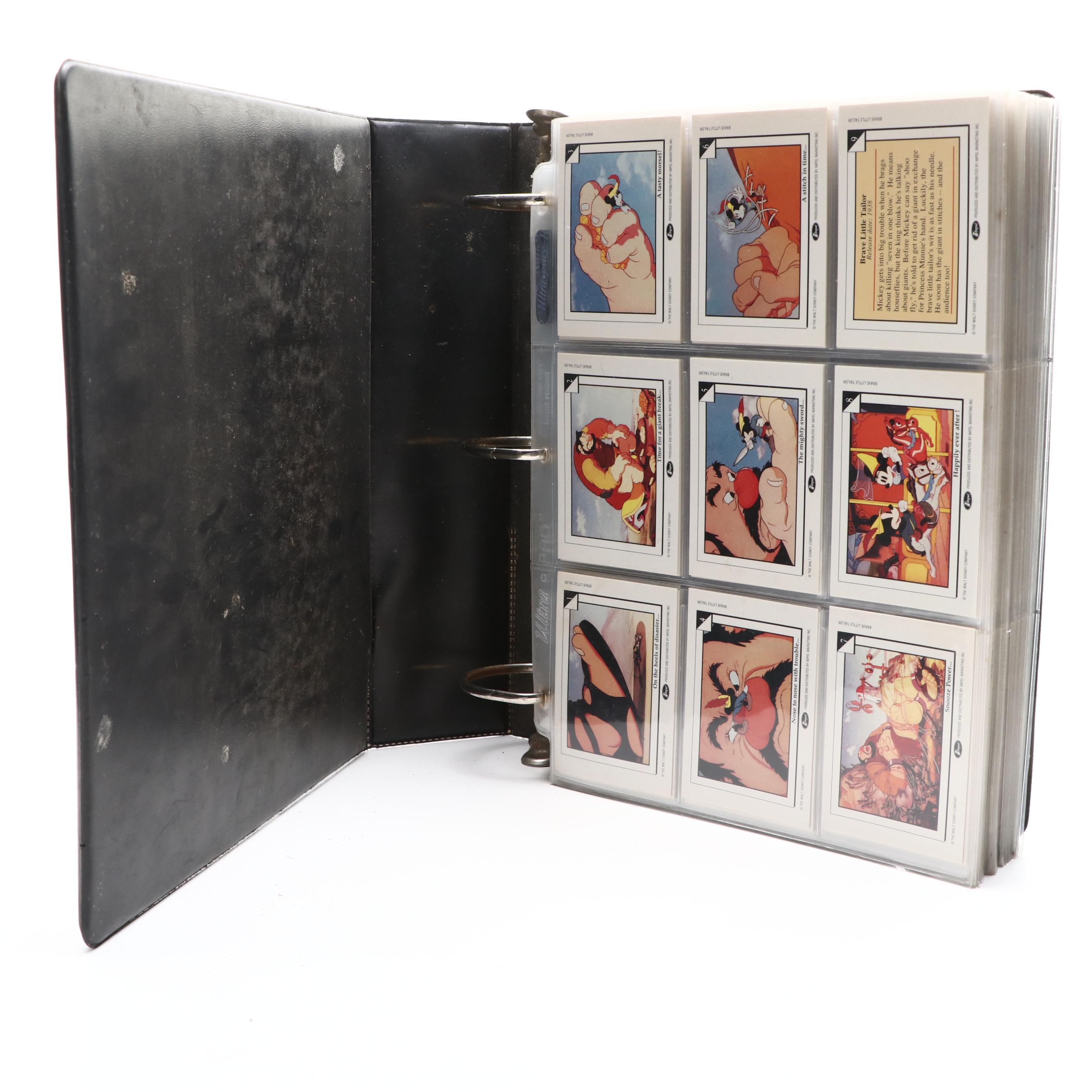 Walt Disney Trading Cards in Binder