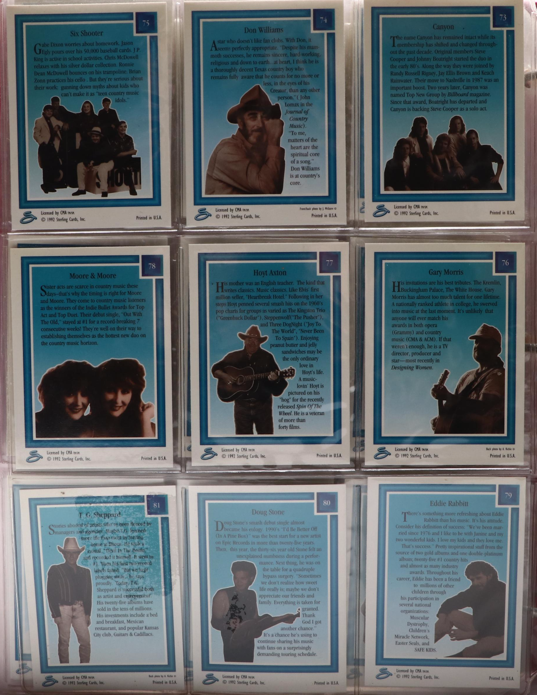 CMA Hot Picks Trading Cards in Binder and More