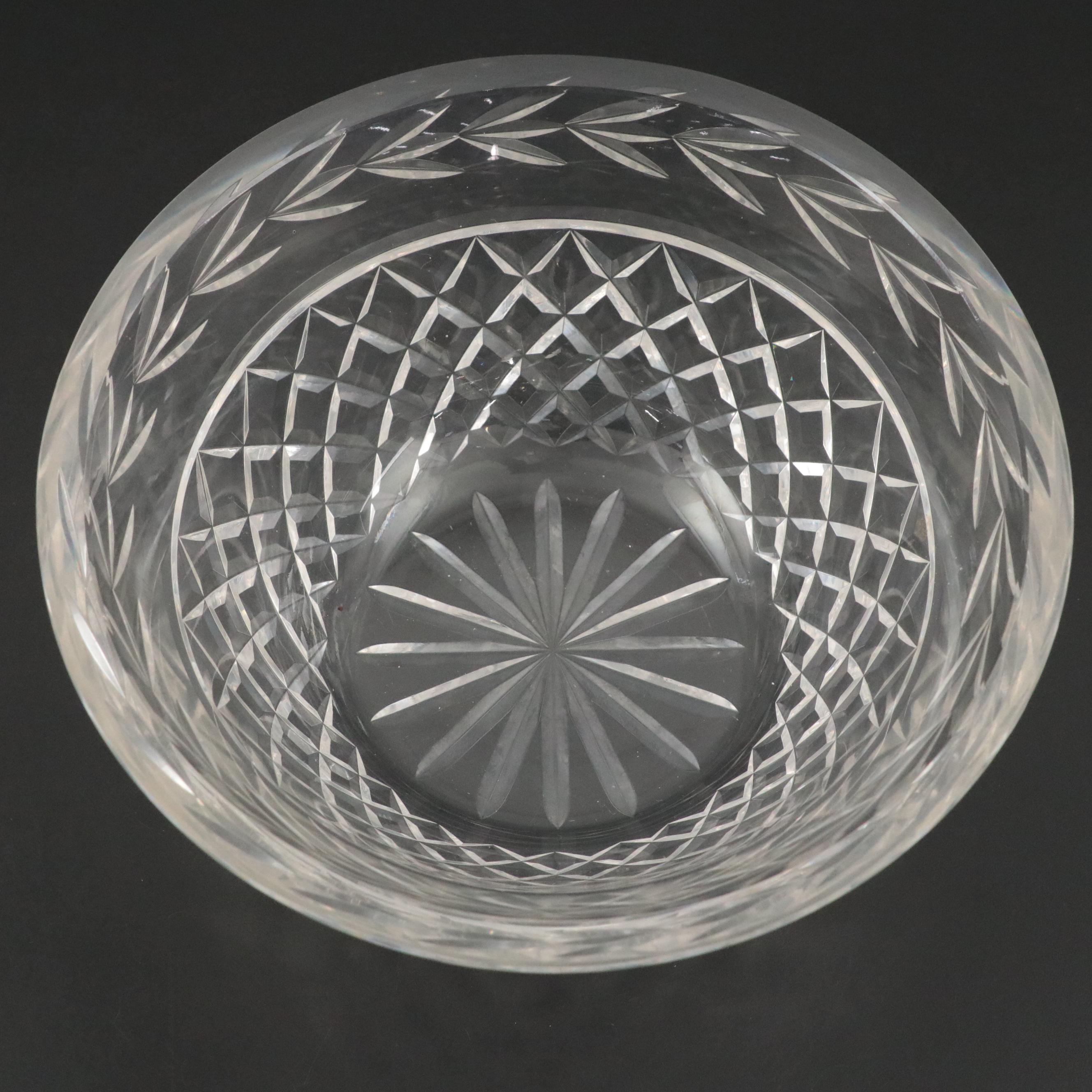 Waterford "Glandore" Crystal Round Bowl, Late 20th C.