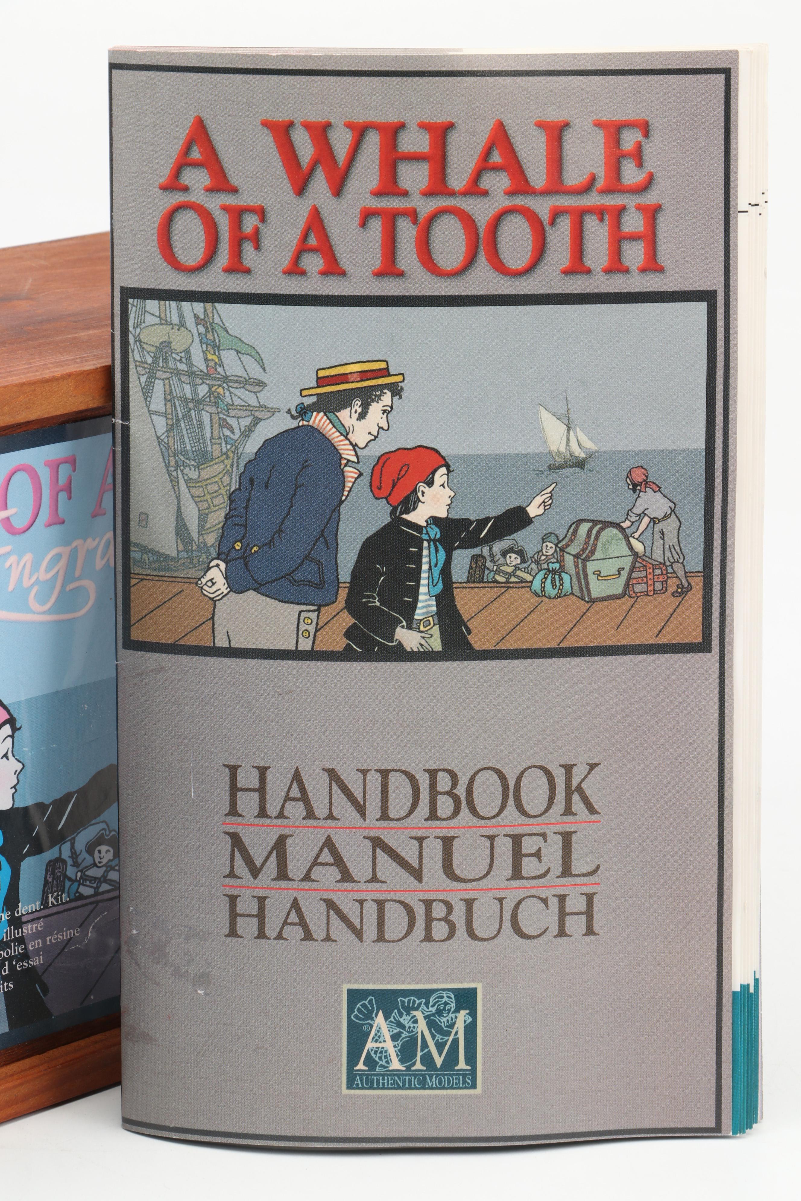 Authentic Models "A Whale Of A Tooth" Scrimshaw Engraving Practice Kit