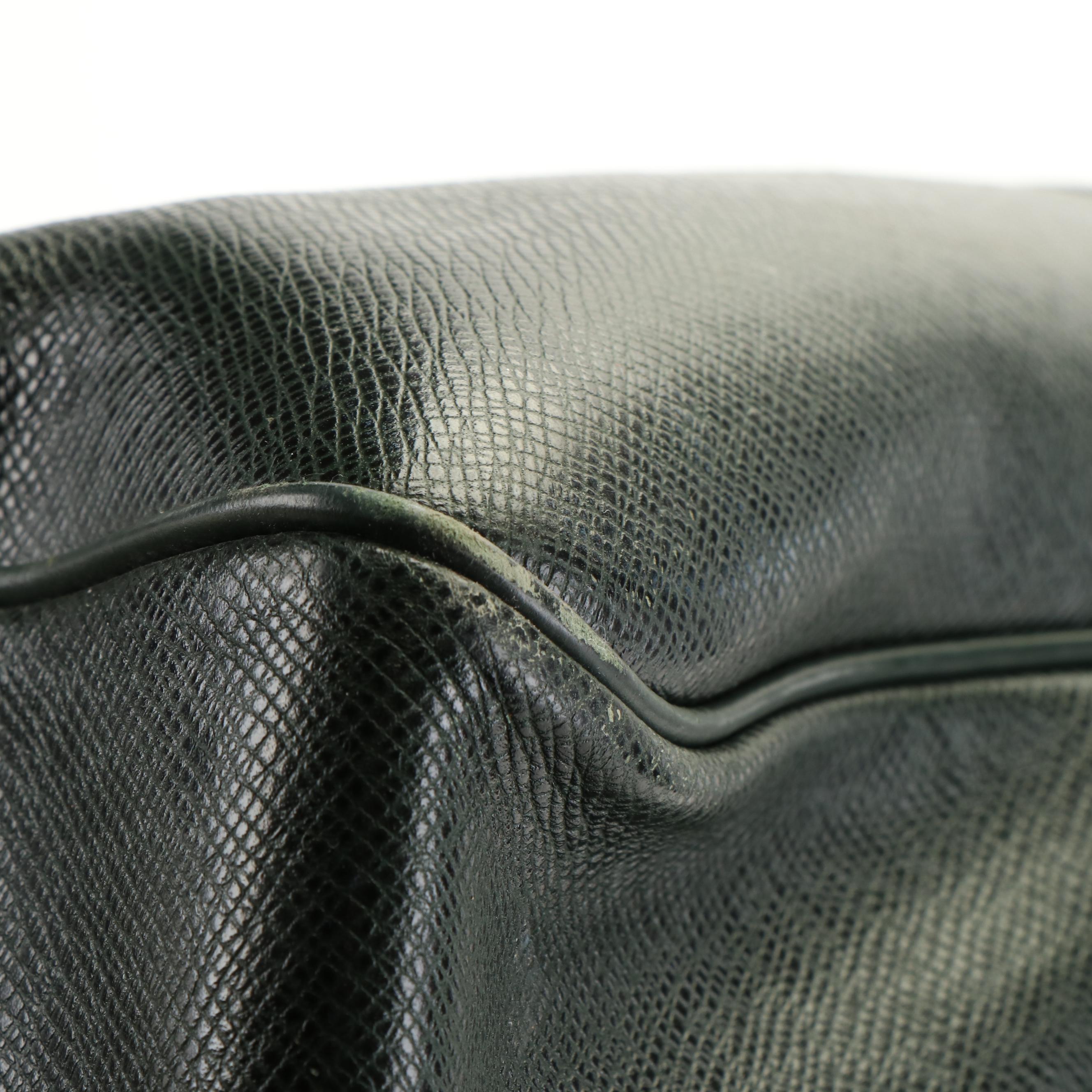 Louis Vuitton Kendall Boston Bag in Green Taiga Leather