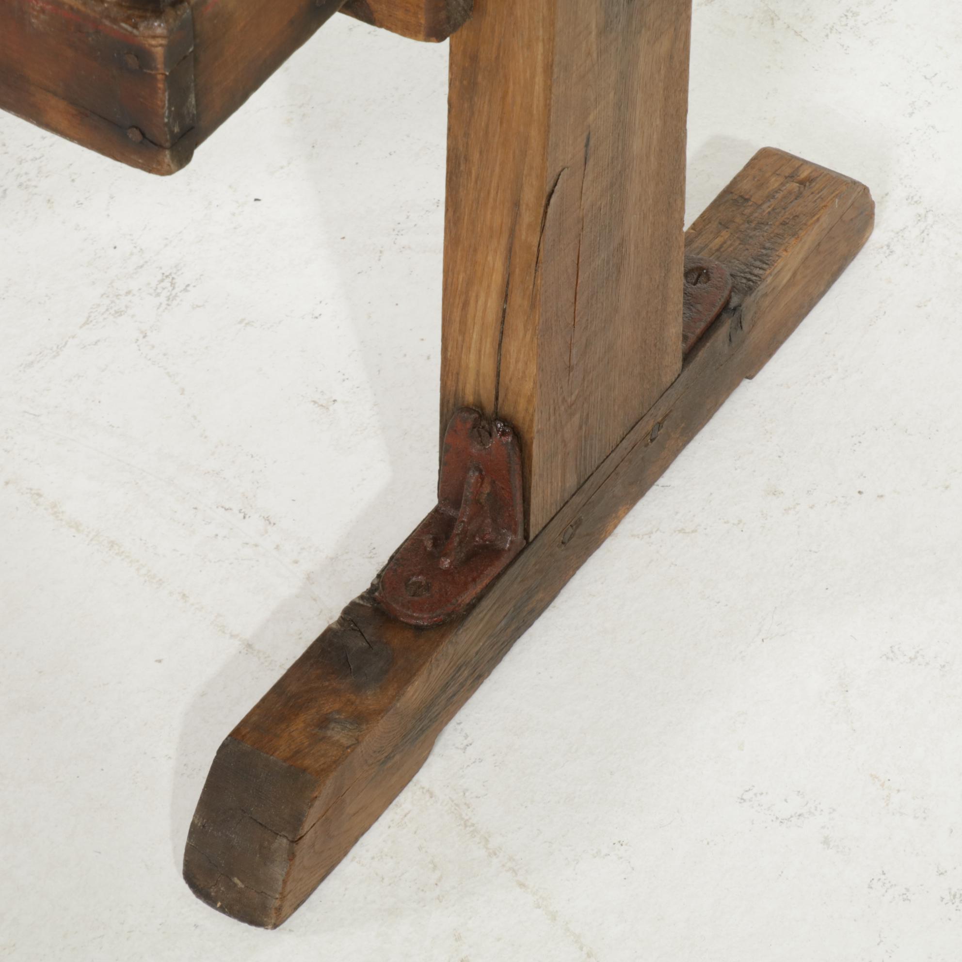 Rustic Wood and Cast Iron Cider Press, Early to Mid 20th Century