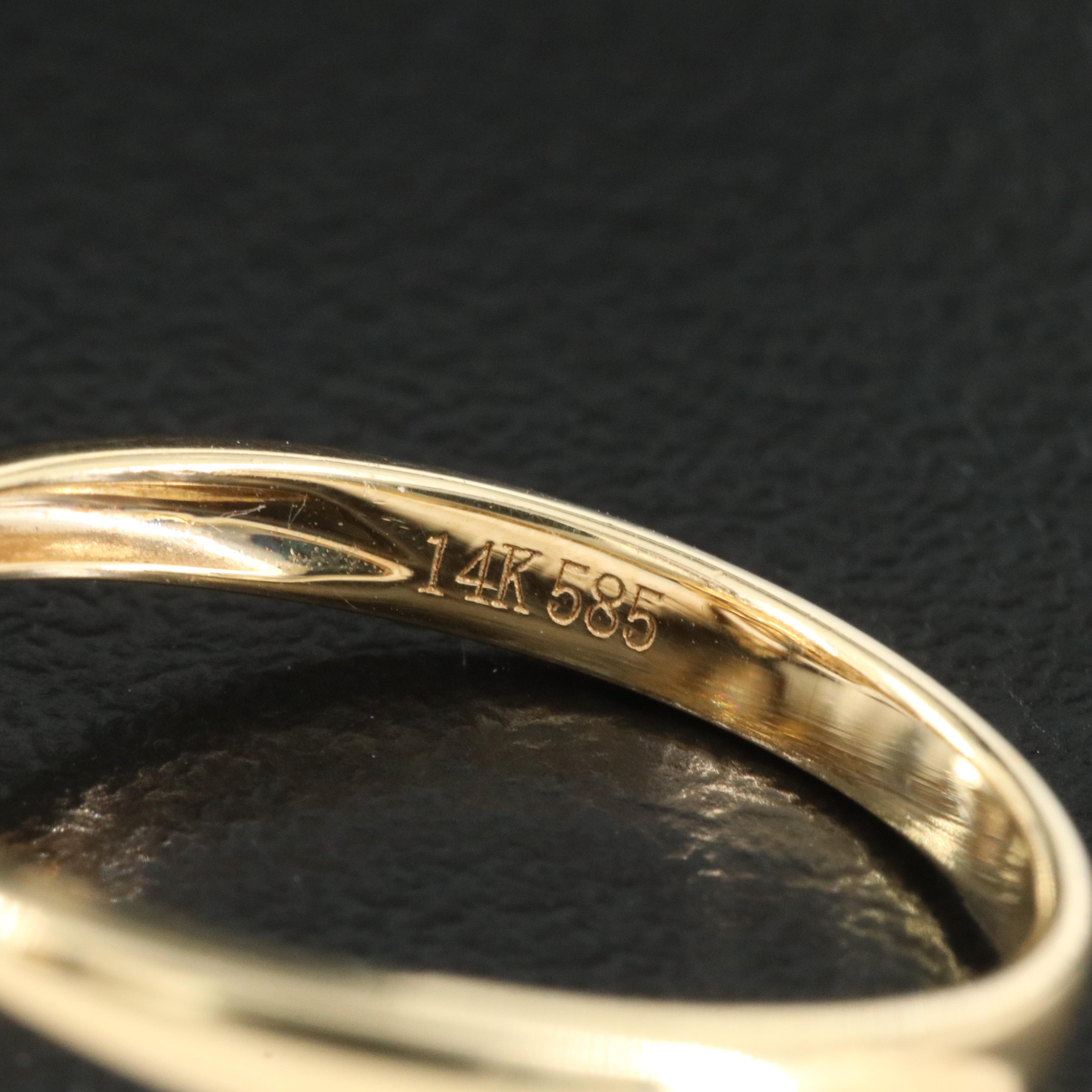 14K Citrine and (Origin Undetermined) Sapphire Ring