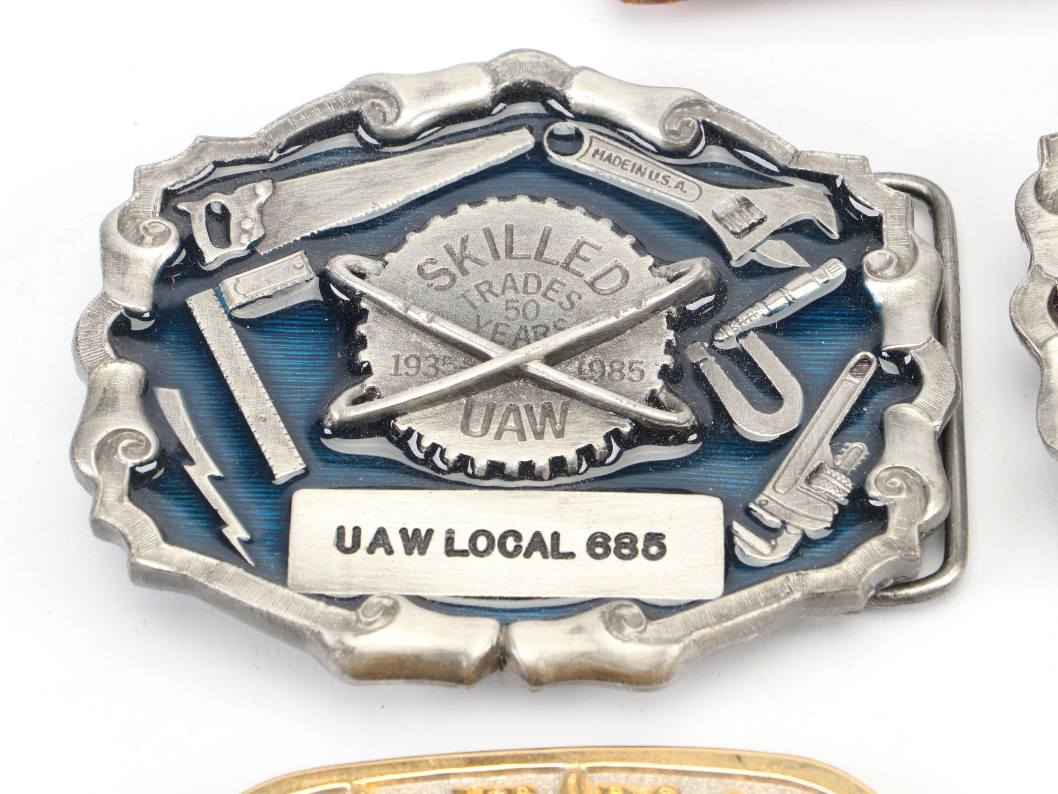 R & M Industries Enameled Belt Buckles with B & H Buckles Belt Buckle and More