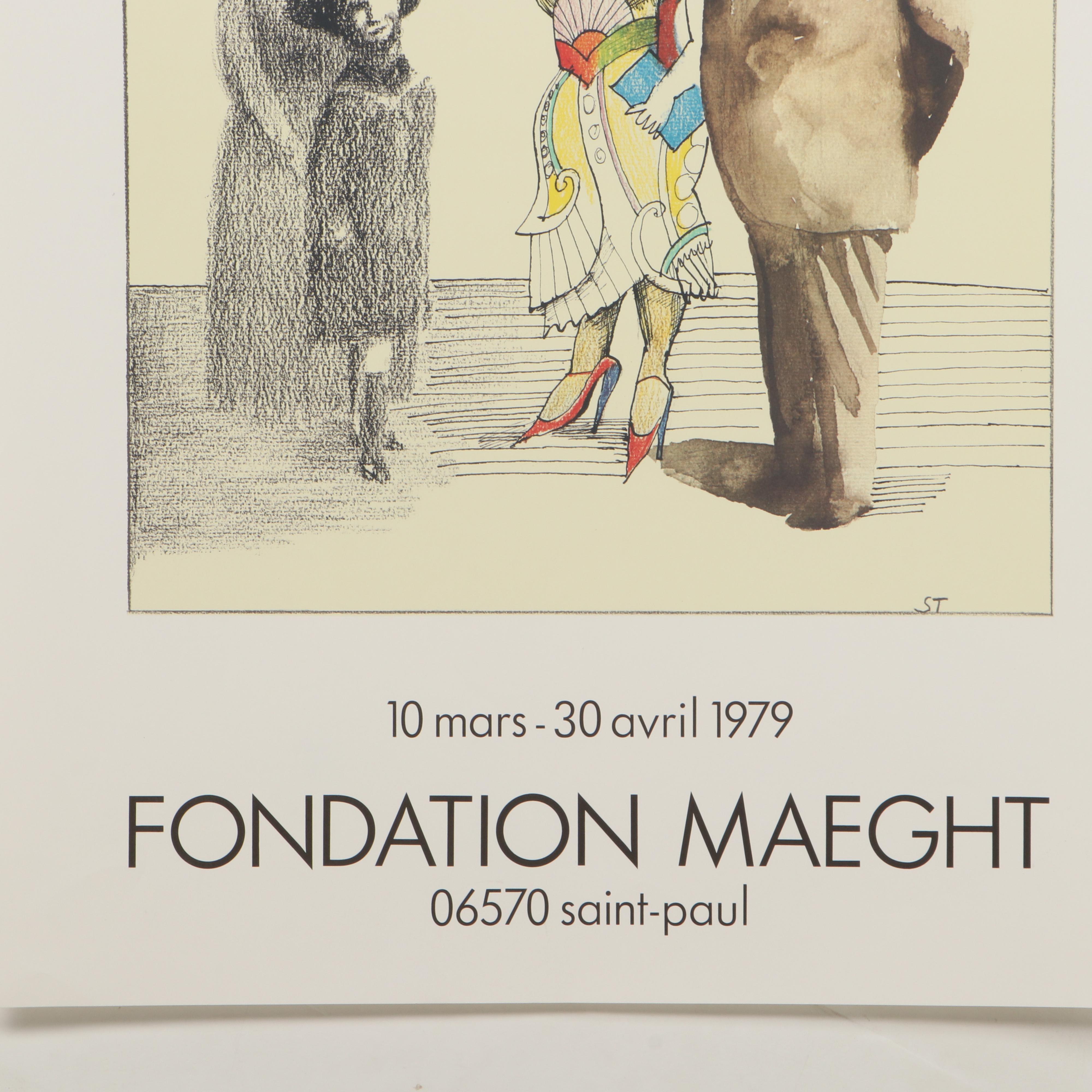 Saul Steinberg Galerie Maeght Exhibition Posters, 1970s