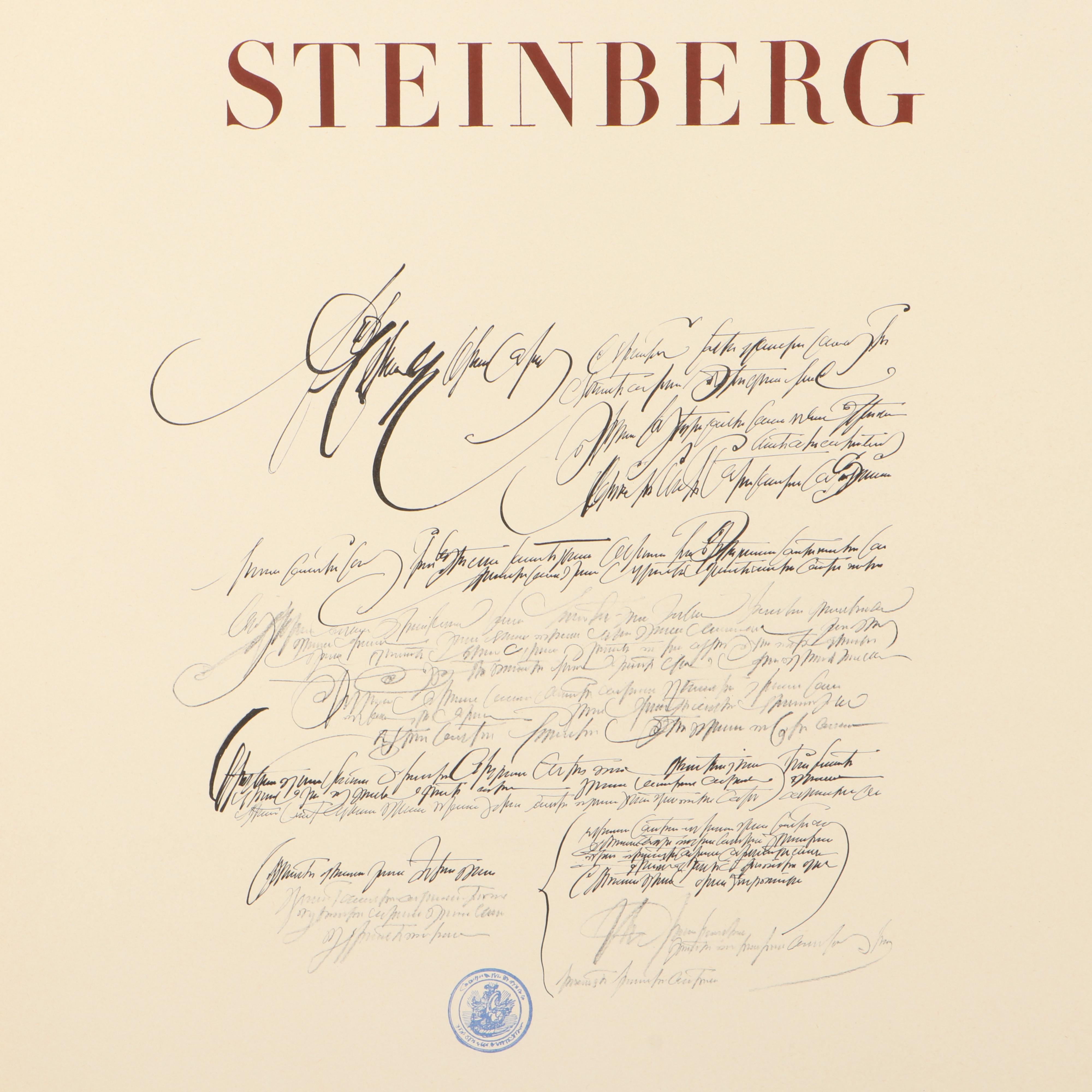 Saul Steinberg Galerie Maeght Exhibition Posters, 1970s