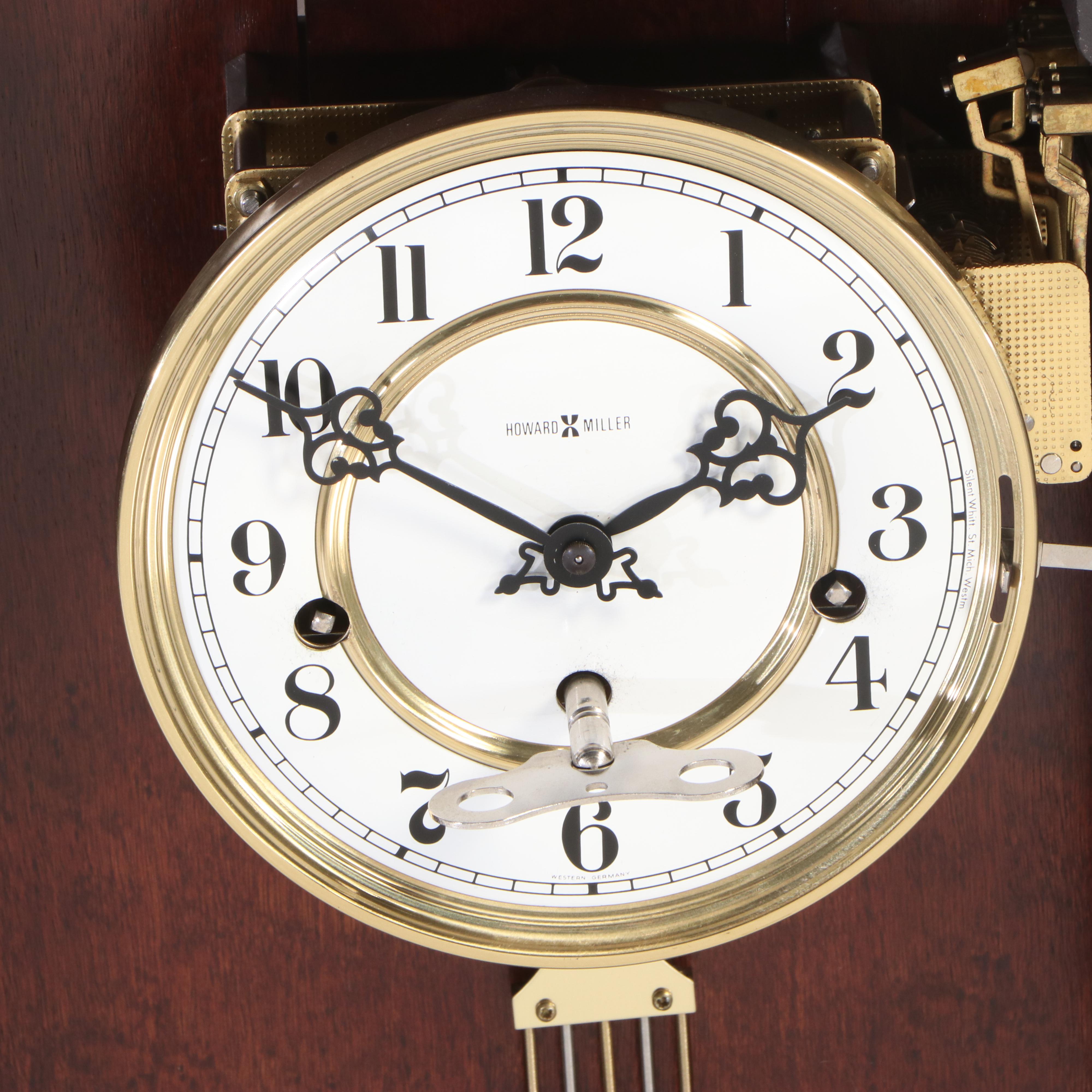 Howard Miller "Jennison" Mahogany Wall Clock EBTH