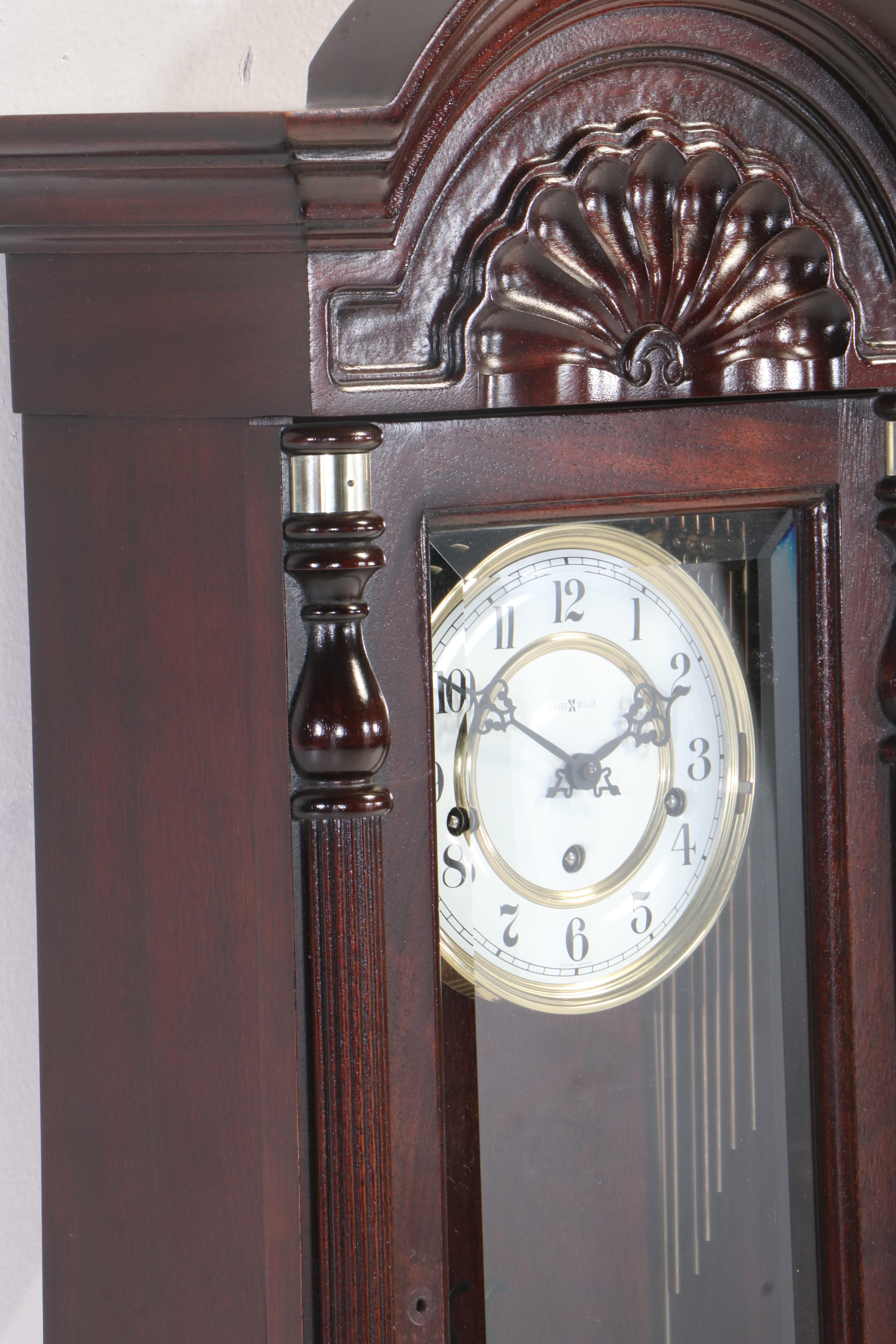 Howard Miller "Jennison" Mahogany Wall Clock EBTH