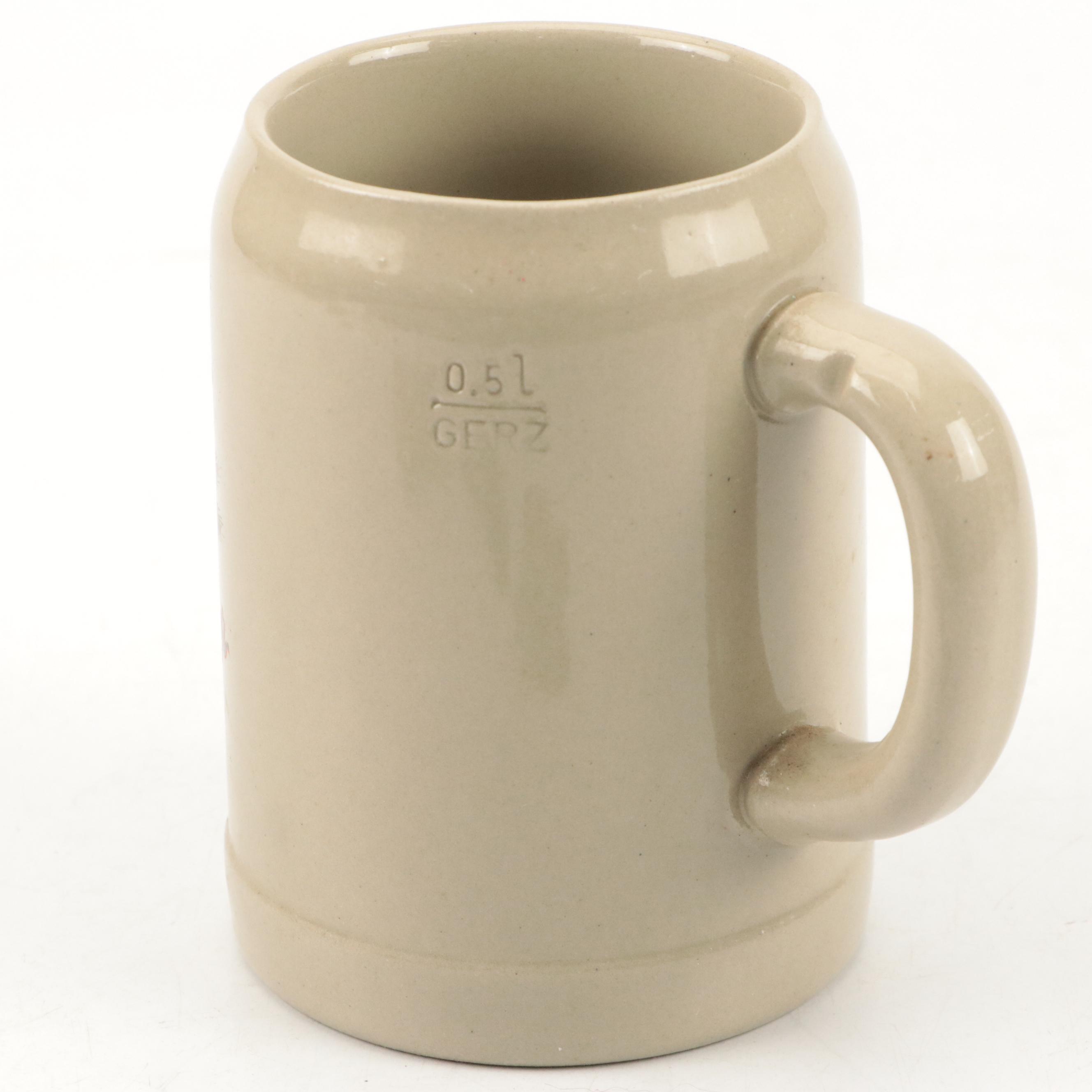 Glass Ashtrays, Lighters, Beer Mug and Adult Themed Playing Cards