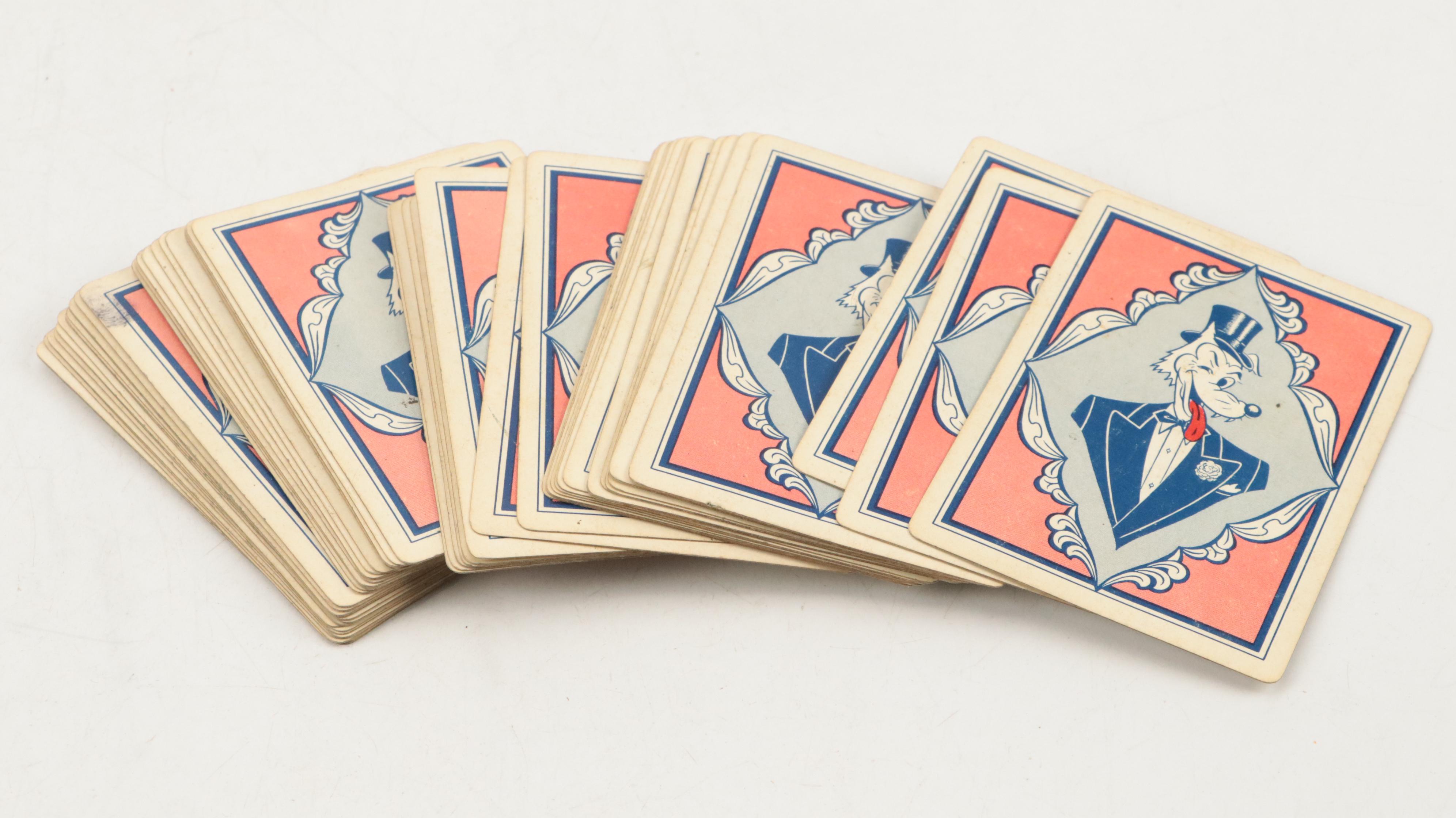 Glass Ashtrays, Lighters, Beer Mug and Adult Themed Playing Cards