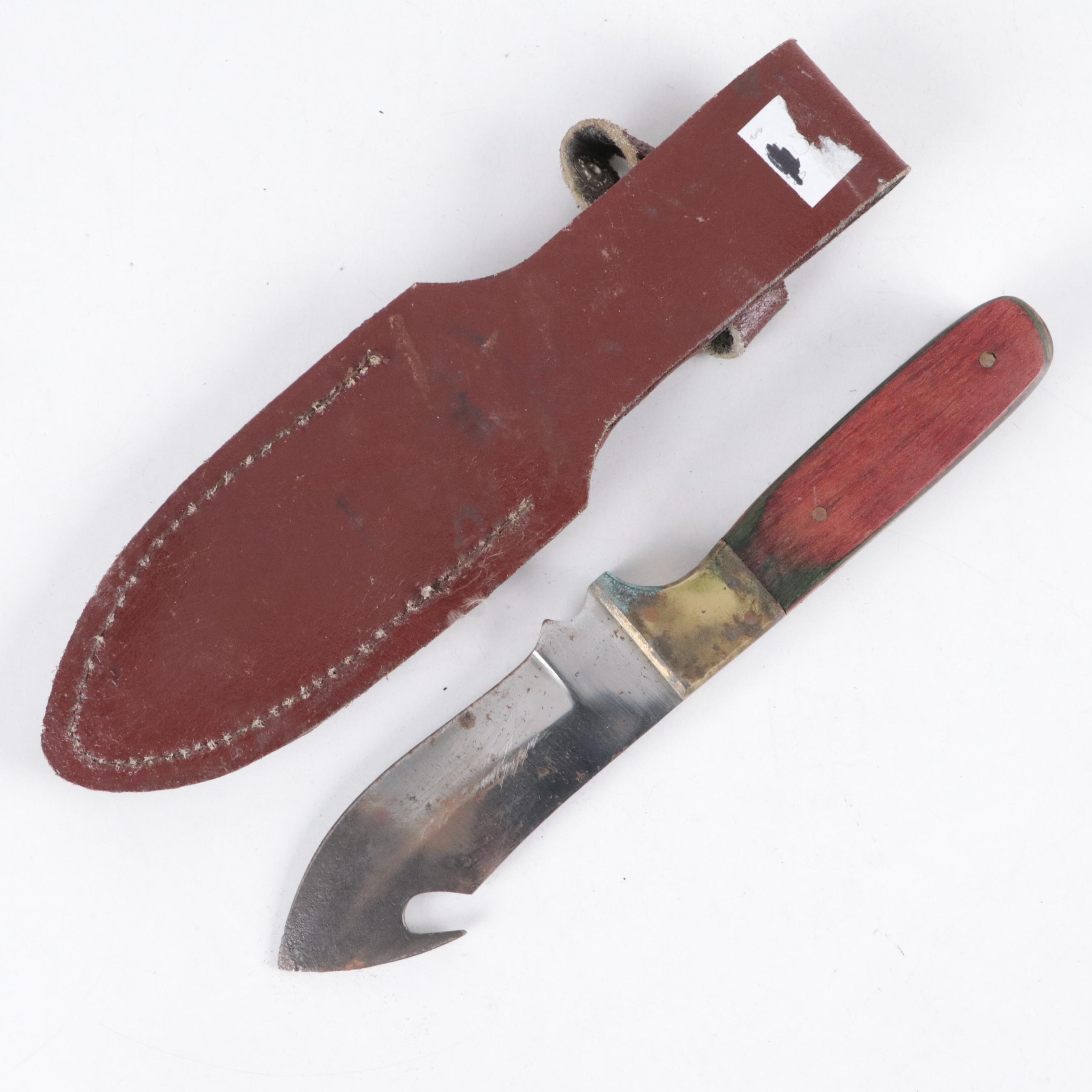 Wooden and Acrylic Handled Fixed Blade Knives