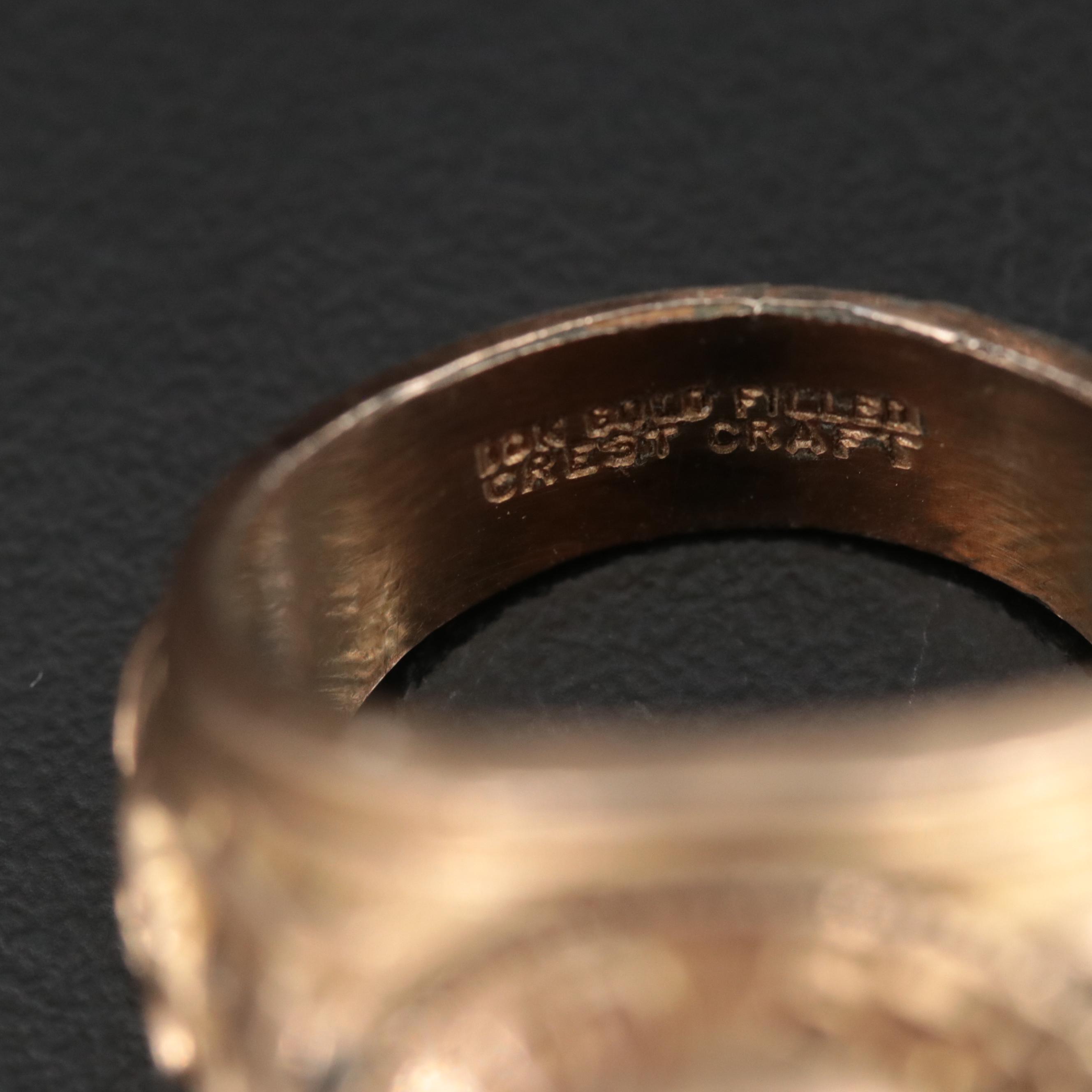 Sterling Class Ring and Gold-Filled Air Force Ring