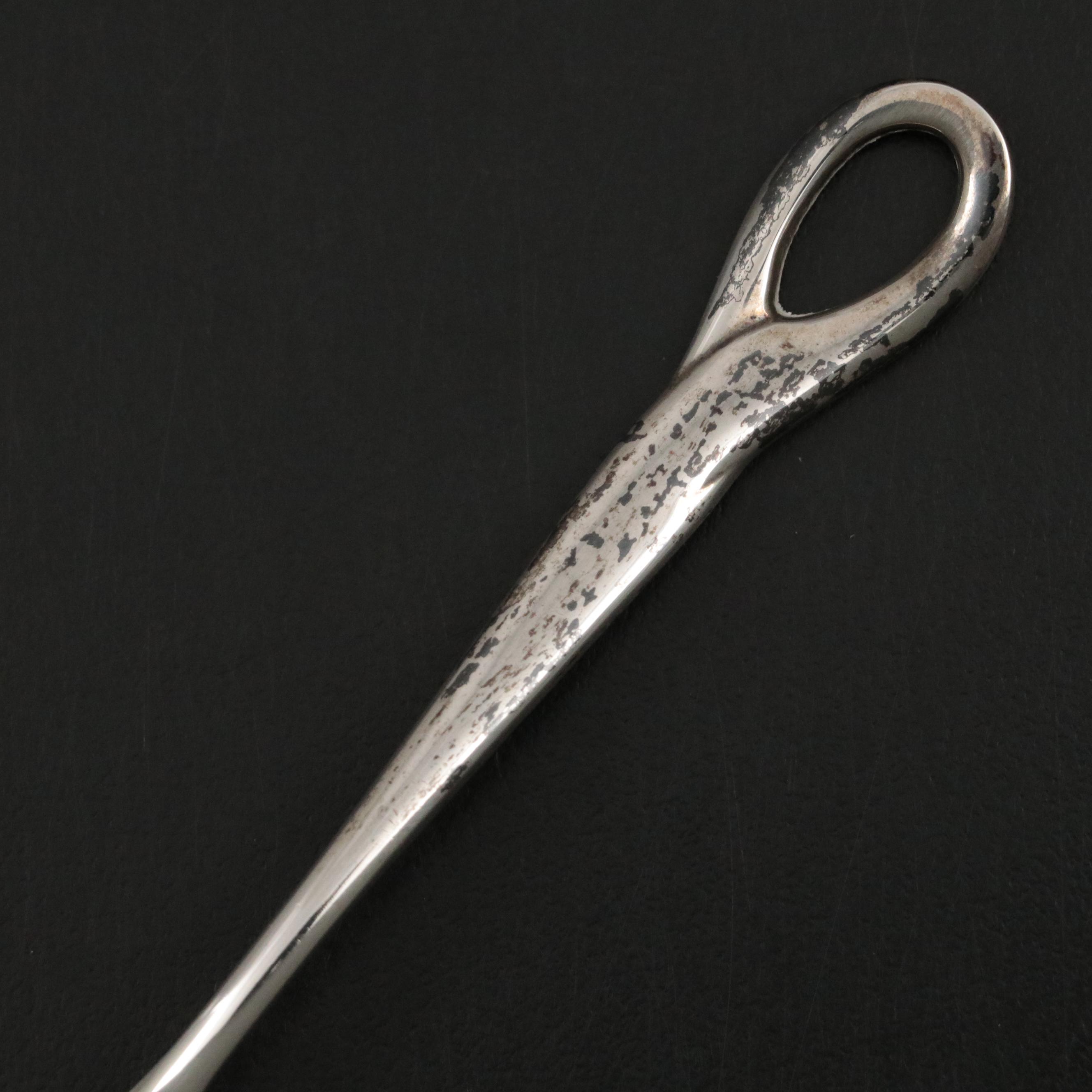 Elsa Peretti for Tiffany & Co. "Apple" Crystal Jar and "Padova" Sterling Spoon