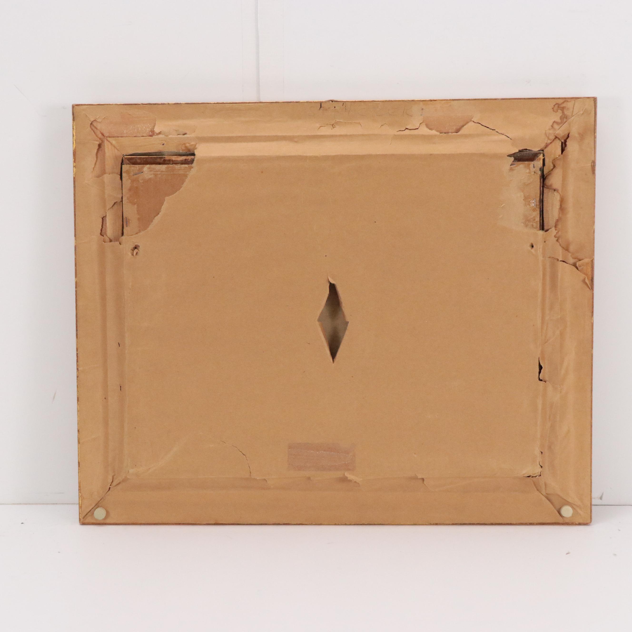 John C. Gallagher Countryside Landscape Oil Painting of Street Scene