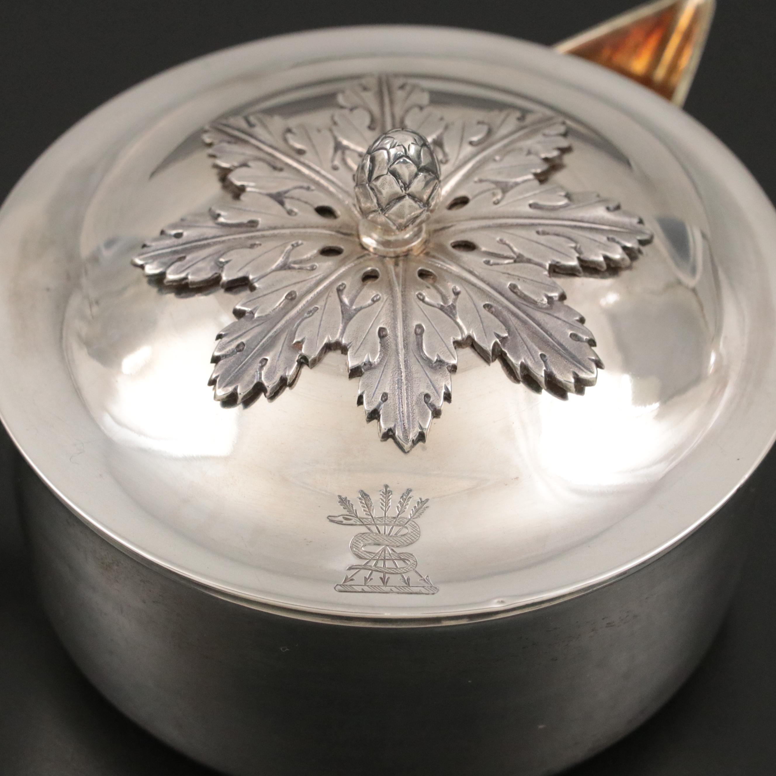 Russian Saint Petersburg 875 Silver Sauce Pot, 1807