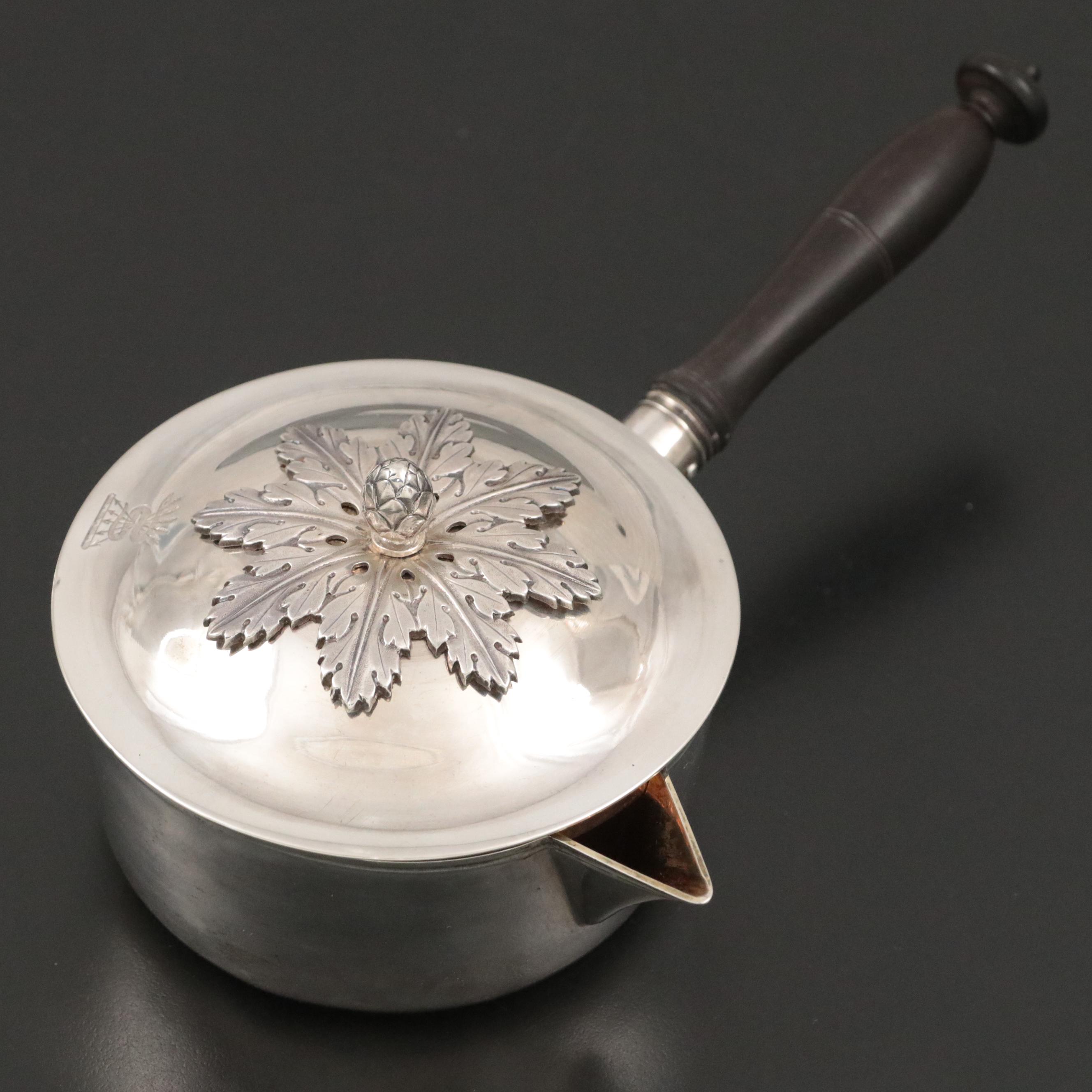 Russian Saint Petersburg 875 Silver Sauce Pot, 1807