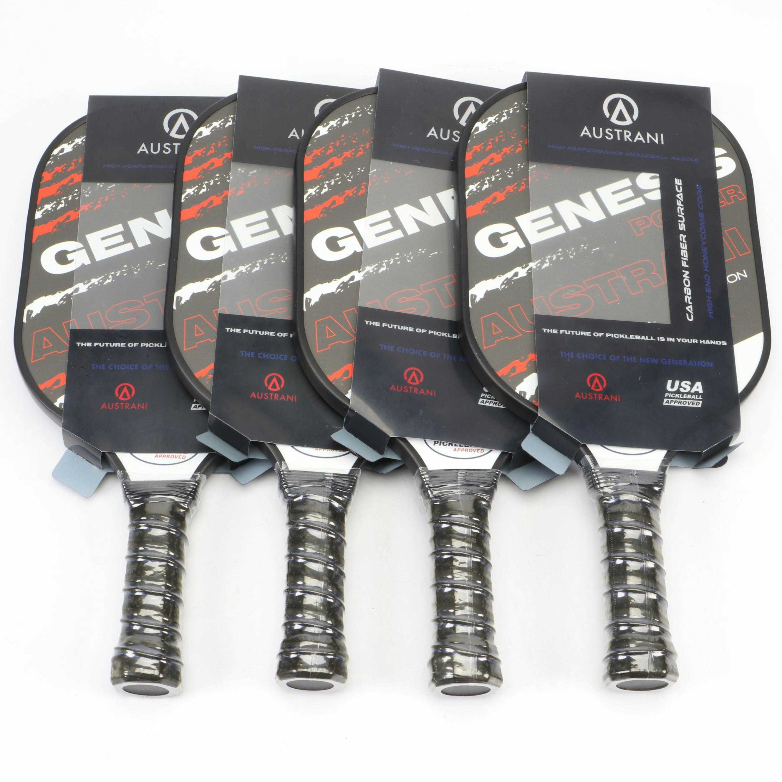 Austrani Genesis Pickleball Paddles, Set of Four