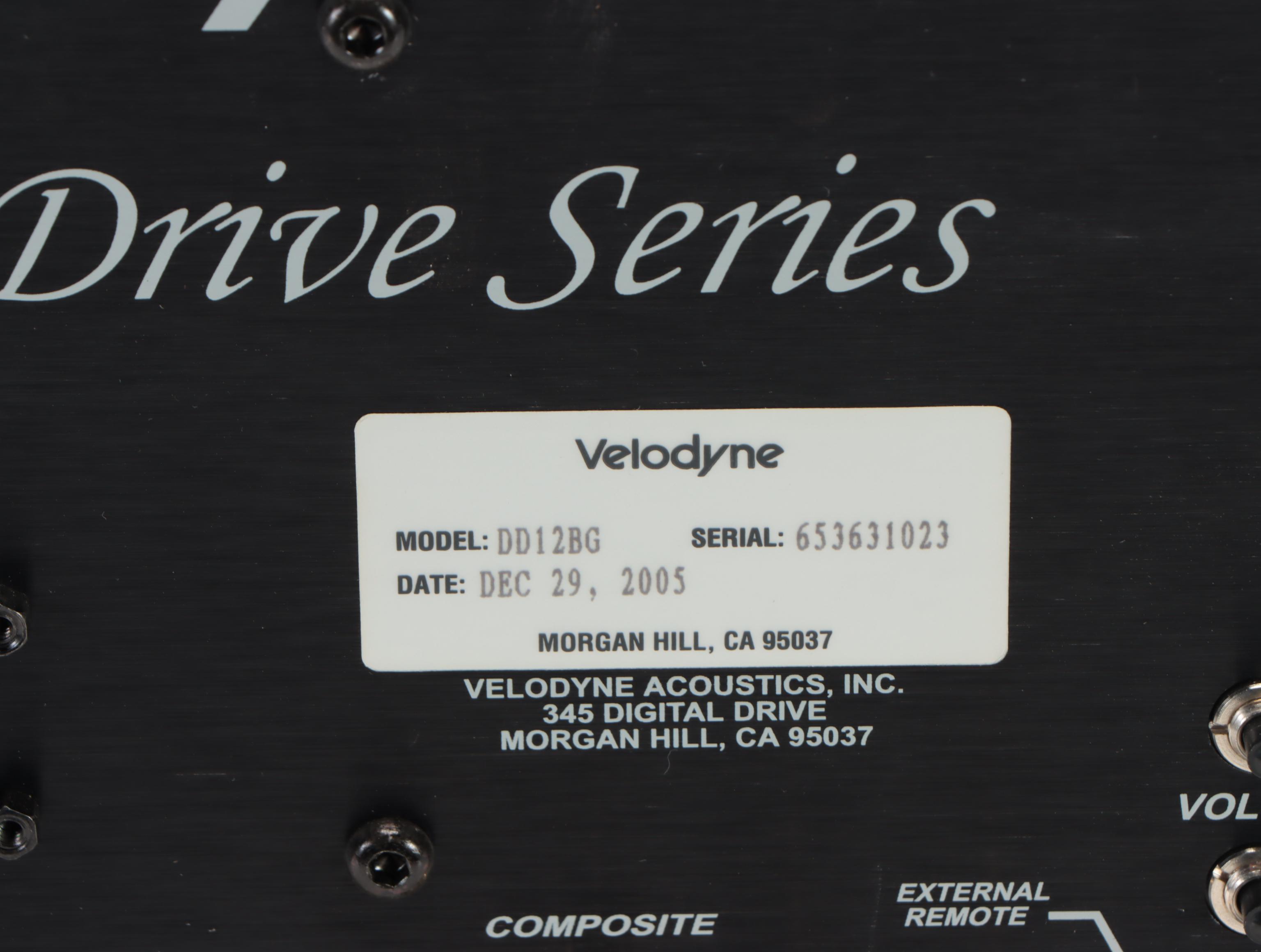 Velodyne Digital Drive Series Subwoofer