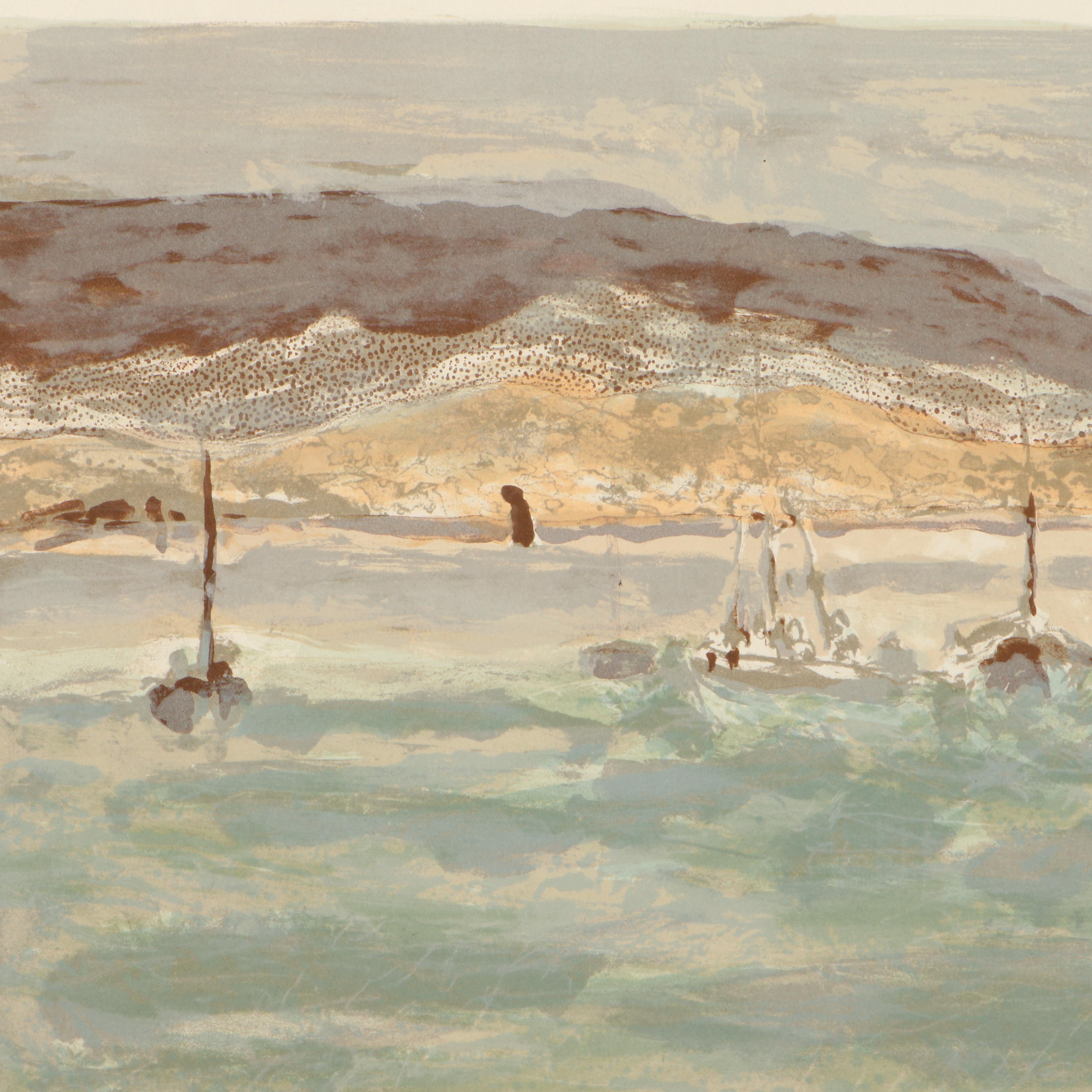 Georges Feher Seascape Lithograph