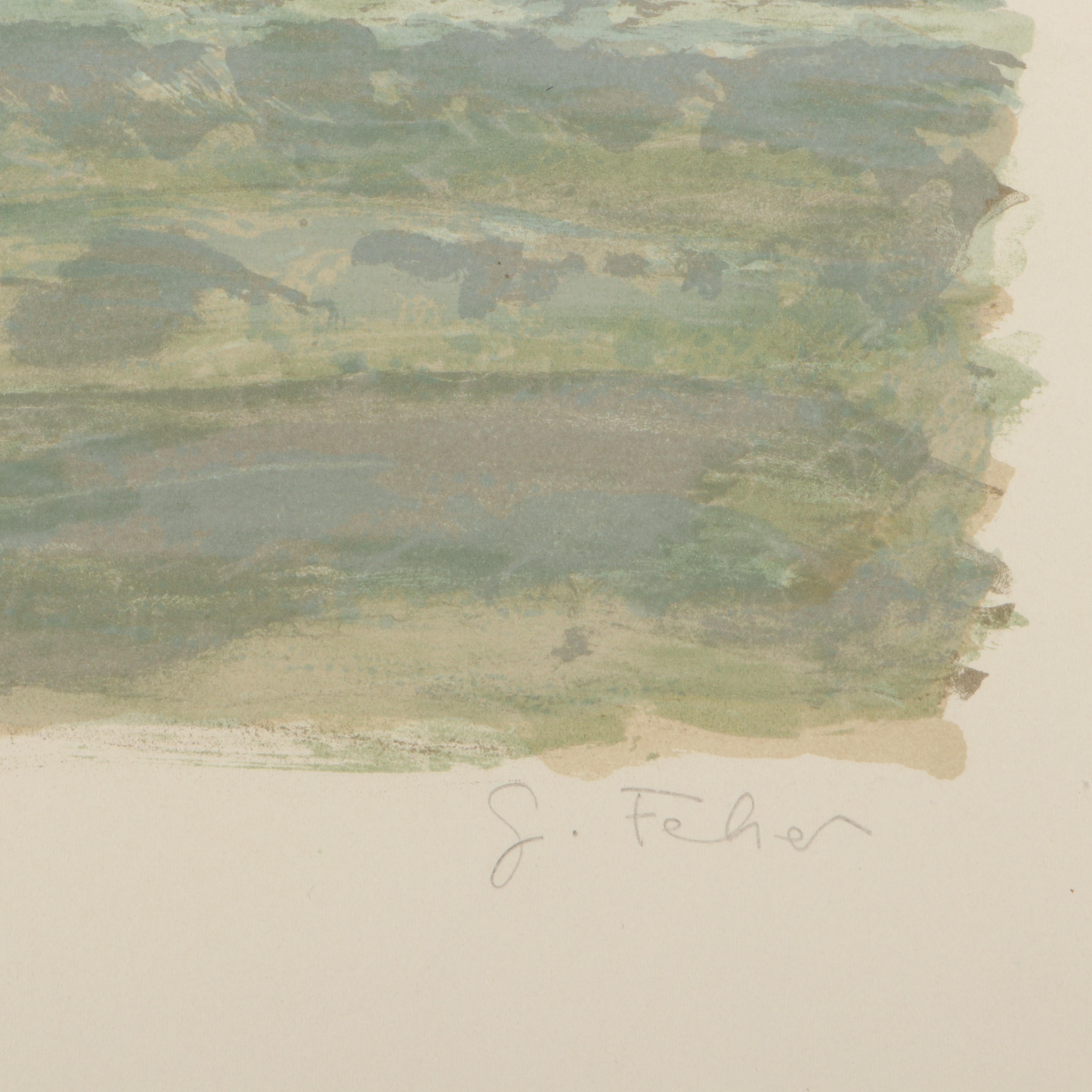 Georges Feher Seascape Lithograph