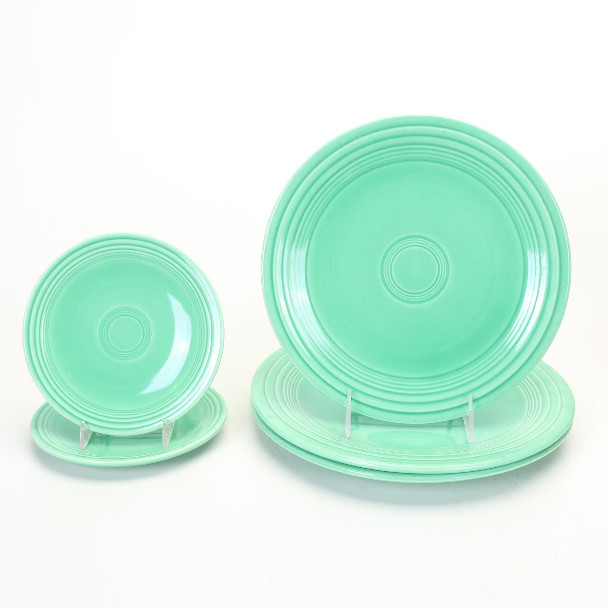 Culinary Pro Dusty Rose and Original Green Fiestaware Dinnerware With Casserole